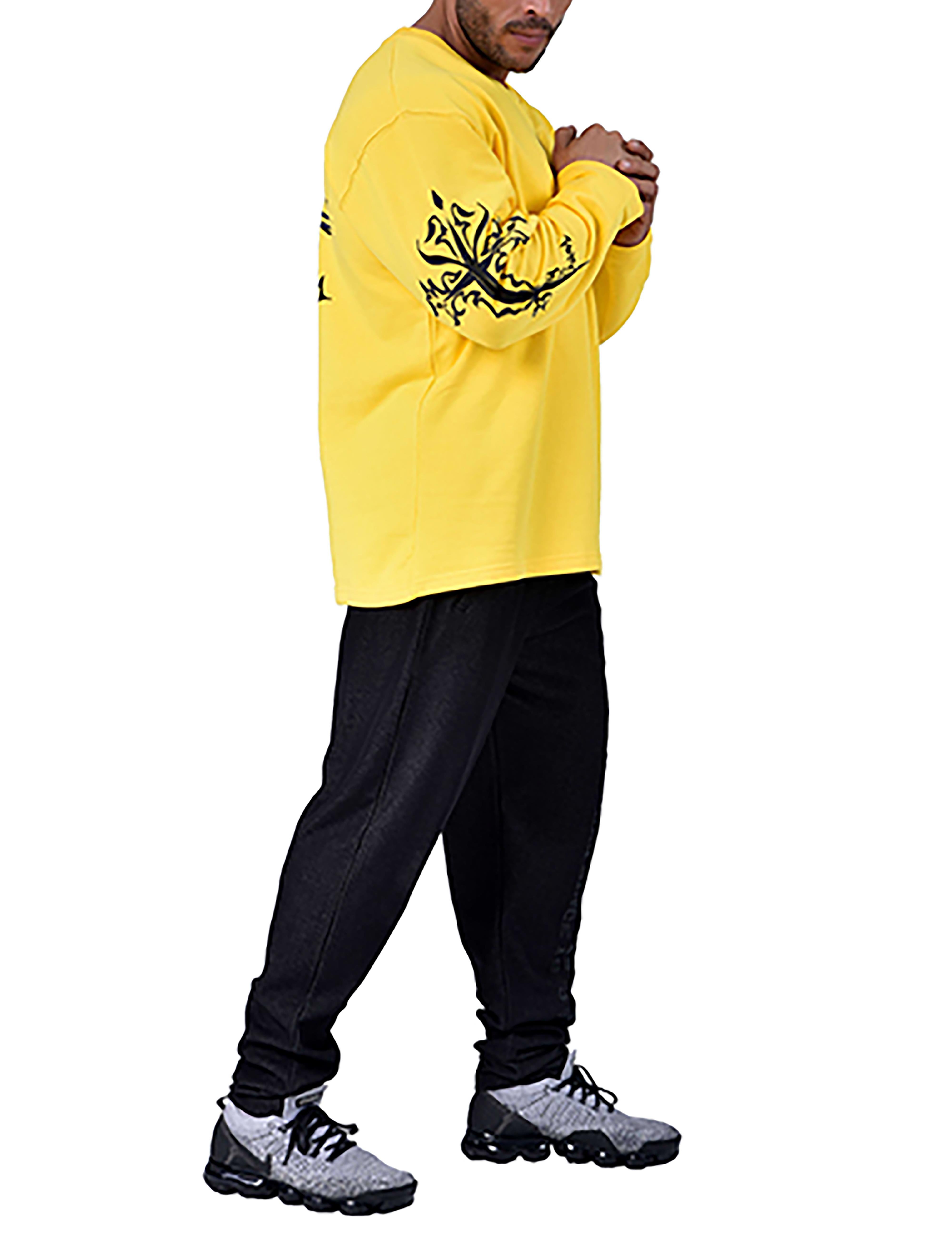 Men's Oversized Patterned Sweatshirt