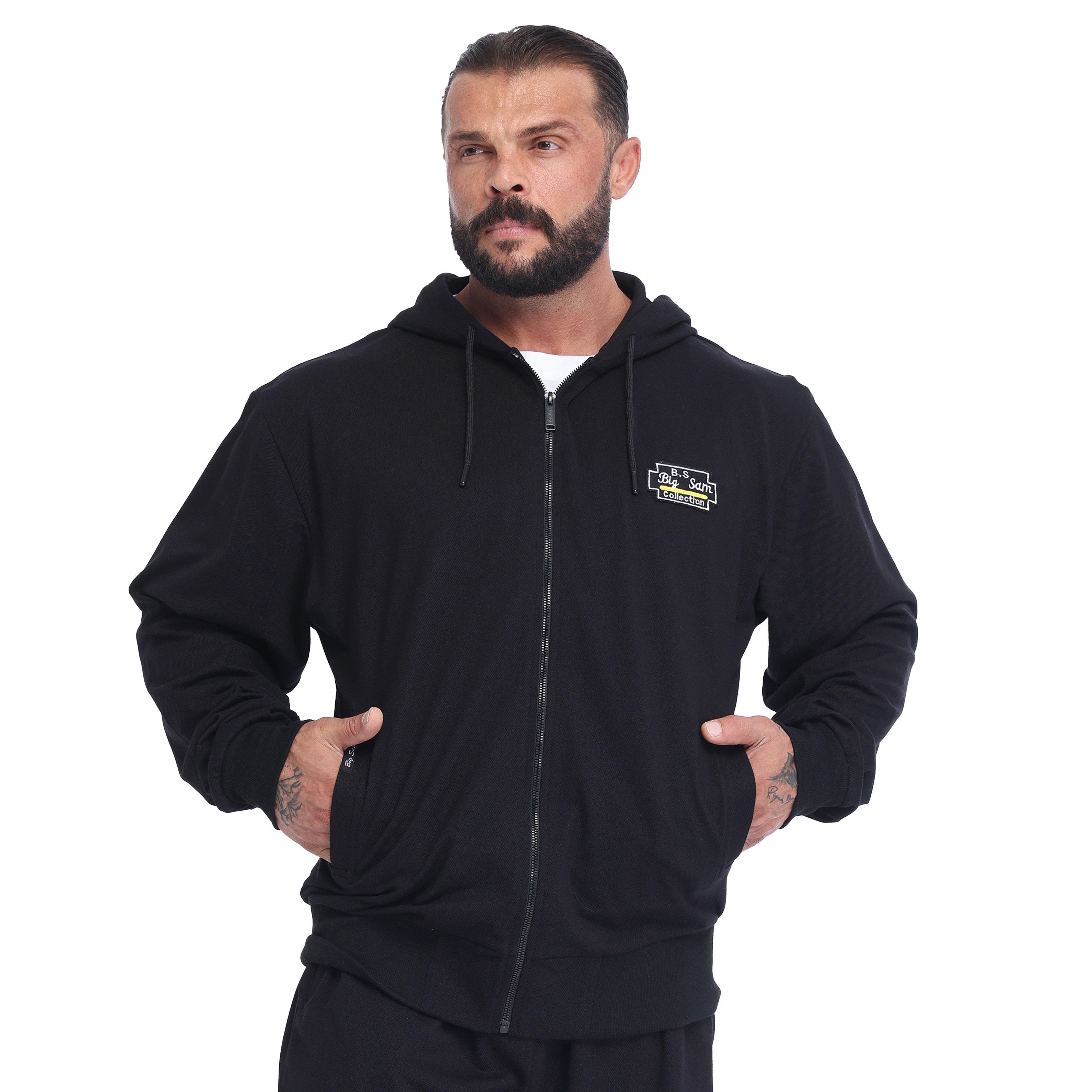 Men's Relaxed-Fit Piqué Full-Zip Summer Hoodie