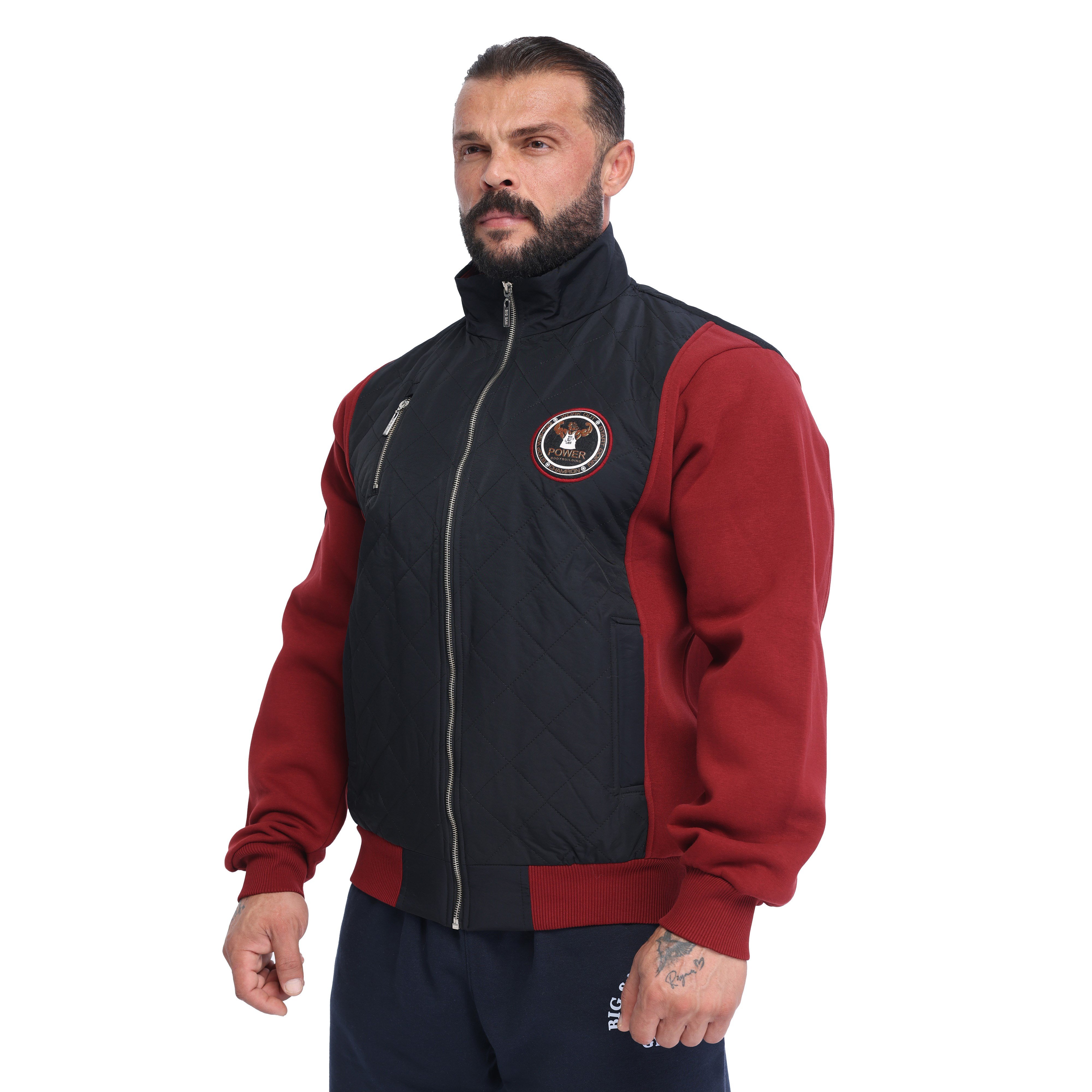 Men's Relaxed-Fit Quilted Full-Zip Athletic Jacket Big Sam 3596