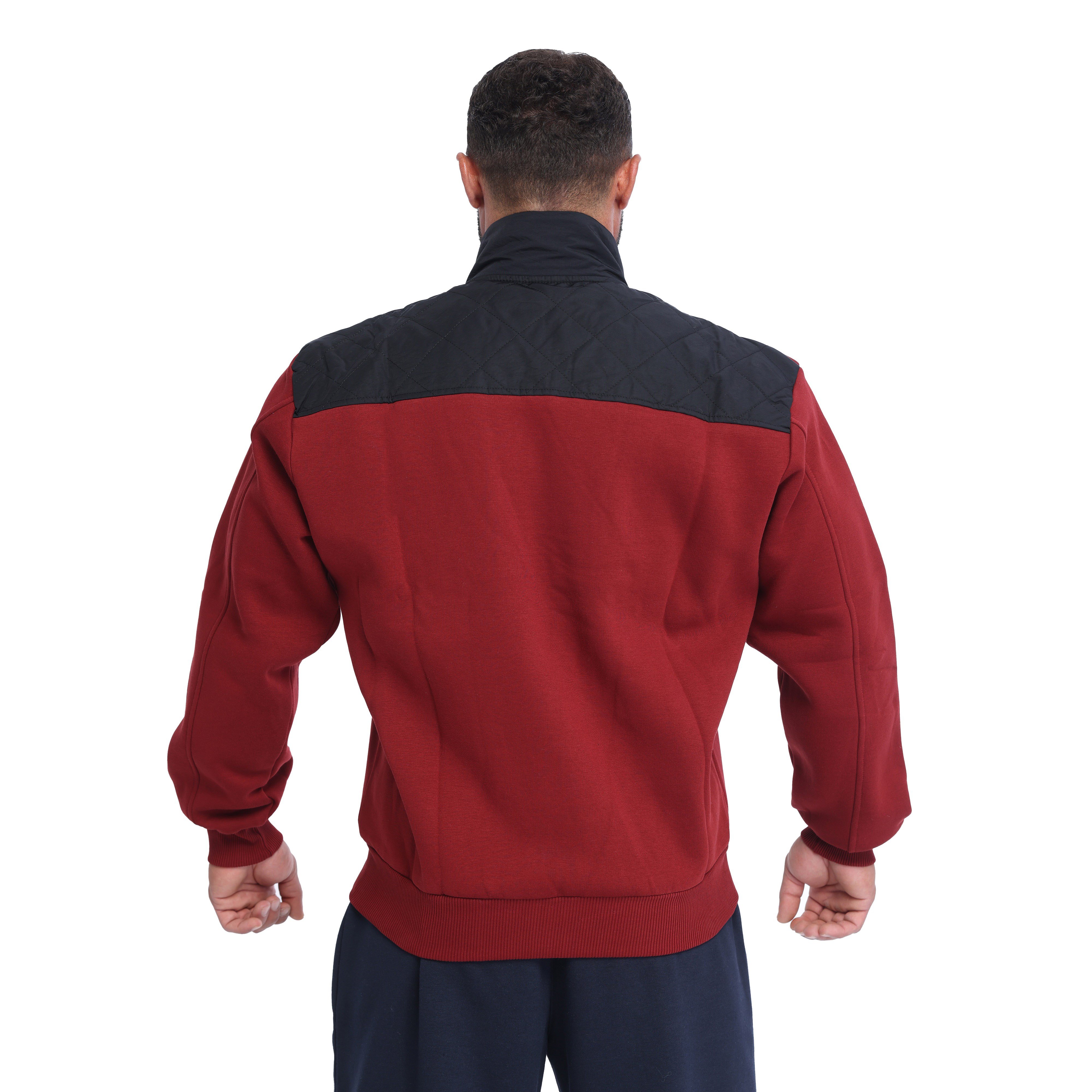 Men's Relaxed-Fit Quilted Full-Zip Athletic Jacket Big Sam 3596