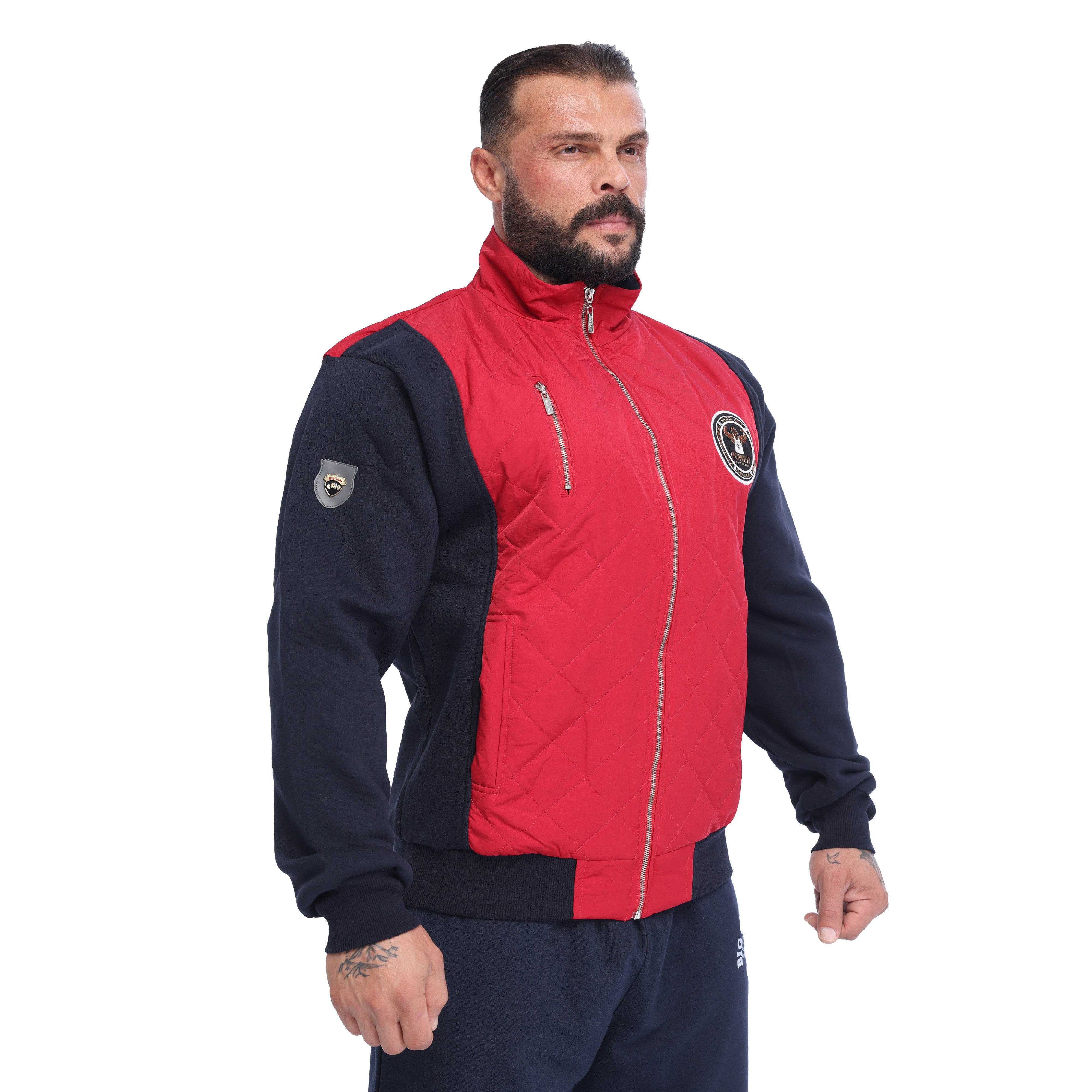 Men's Relaxed-Fit Quilted Full-Zip Athletic Jacket Big Sam 3599