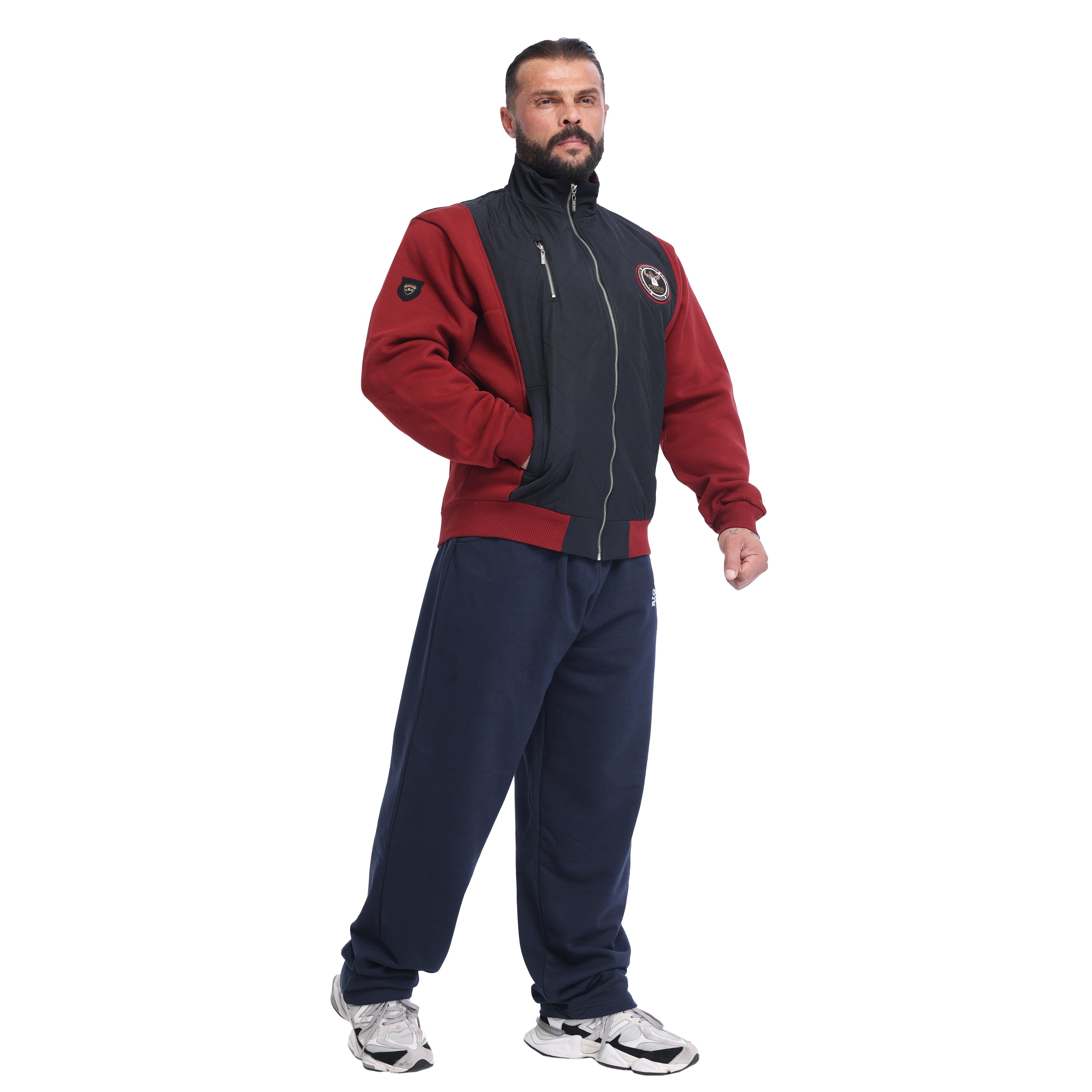 Men's Relaxed-Fit Quilted Full-Zip Athletic Jacket Big Sam 3596
