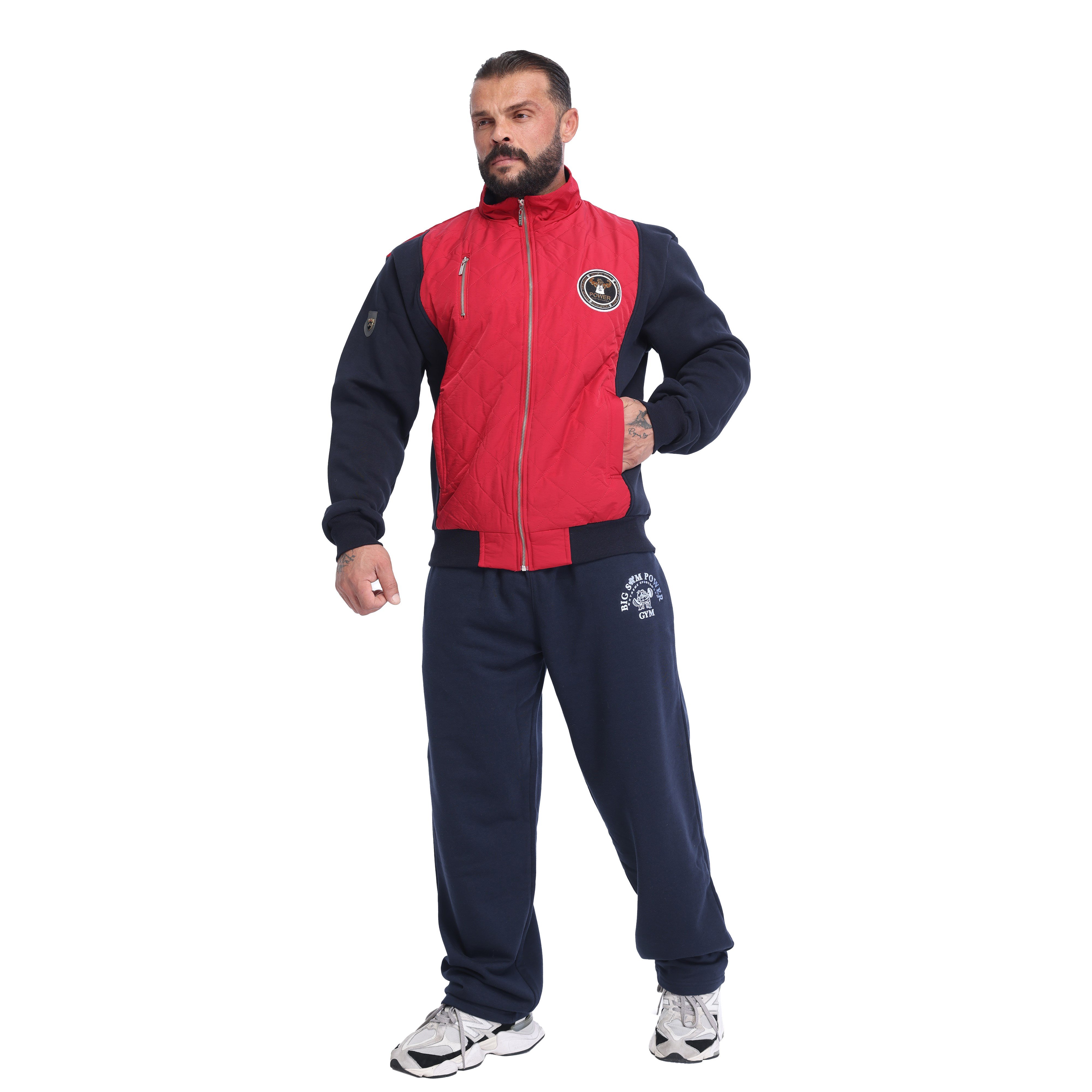 Men's Relaxed-Fit Quilted Full-Zip Athletic Jacket Big Sam 3599