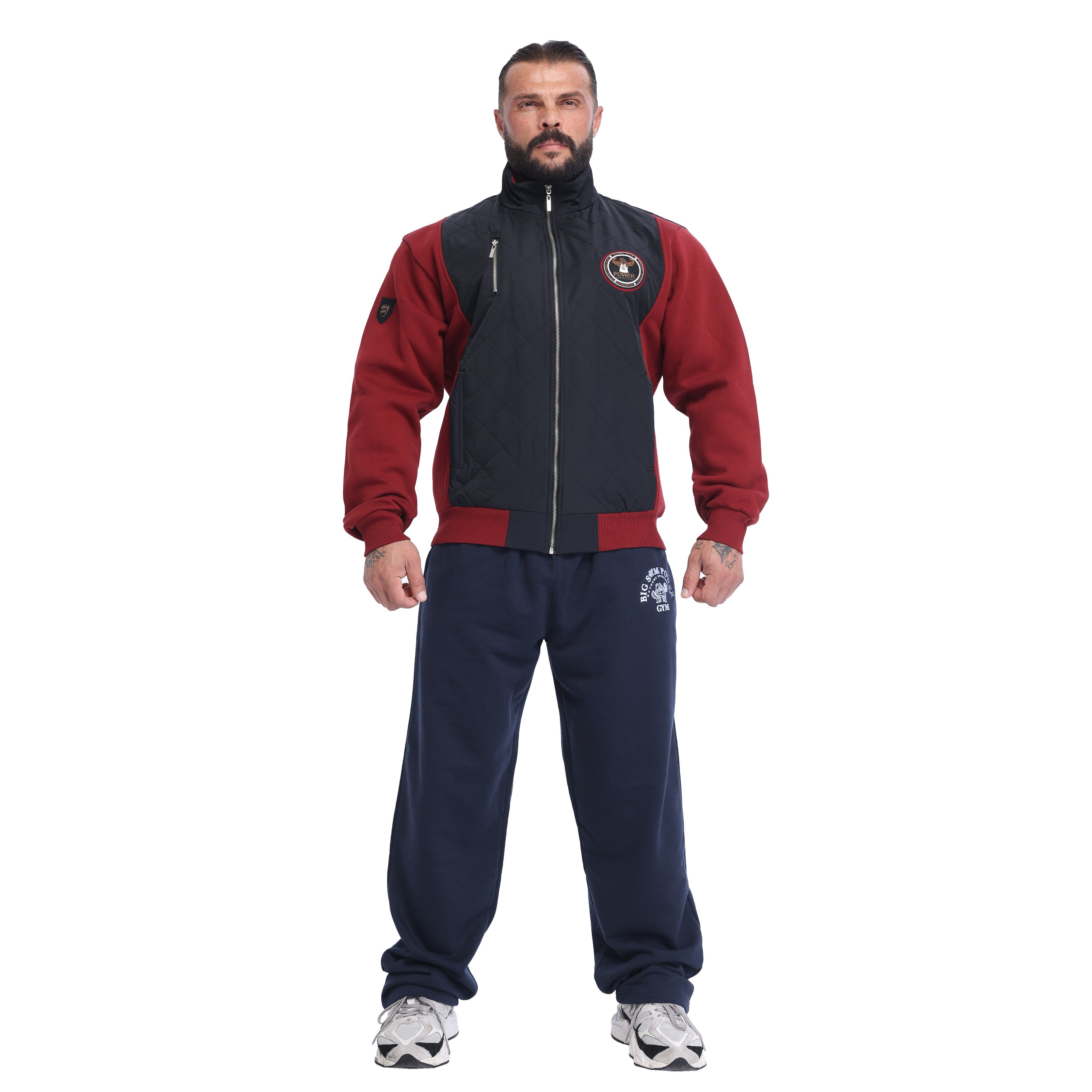 Men's Relaxed-Fit Quilted Full-Zip Athletic Jacket Big Sam 3596