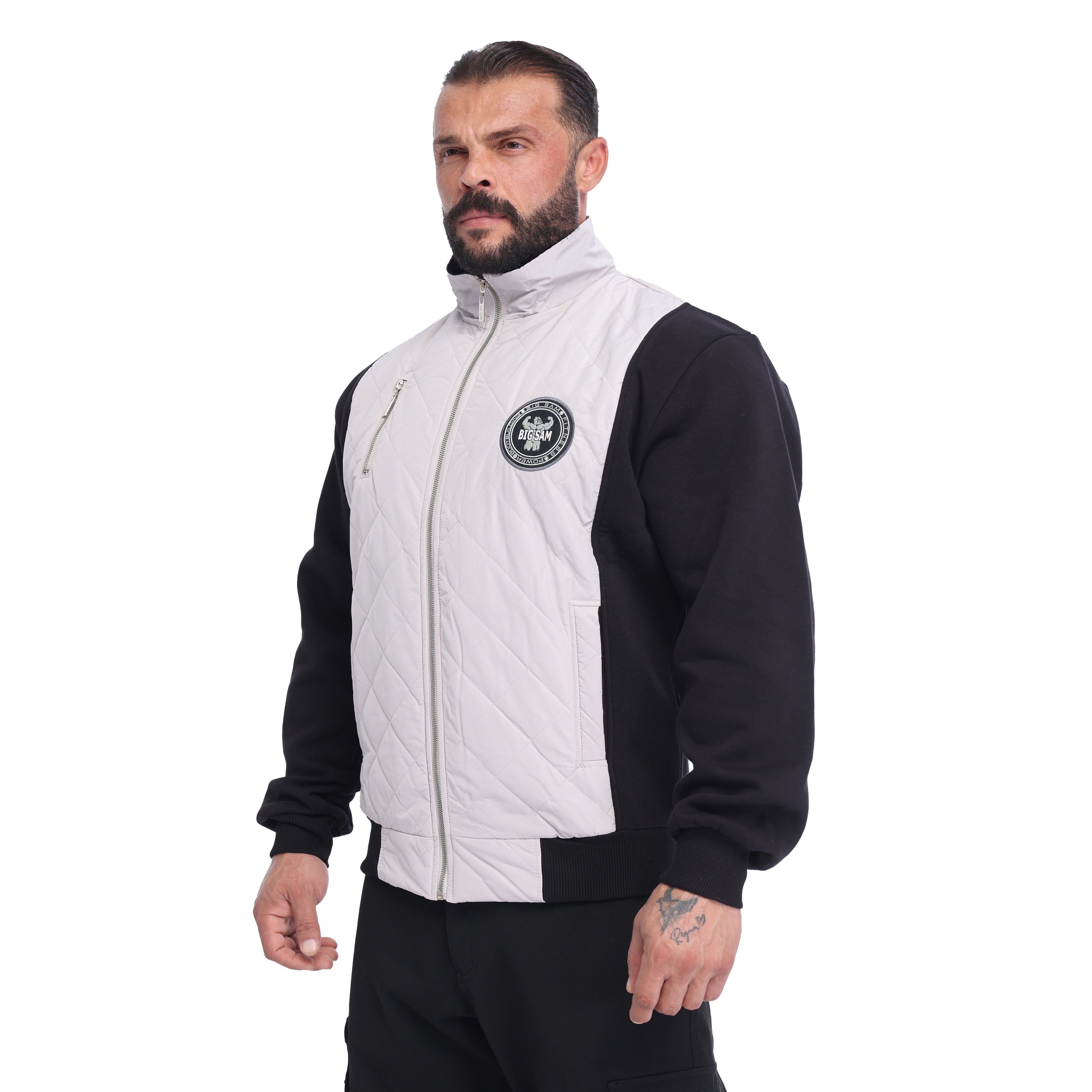 Men's Relaxed-Fit Quilted Full-Zip Athletic Jacket Big Sam 3594