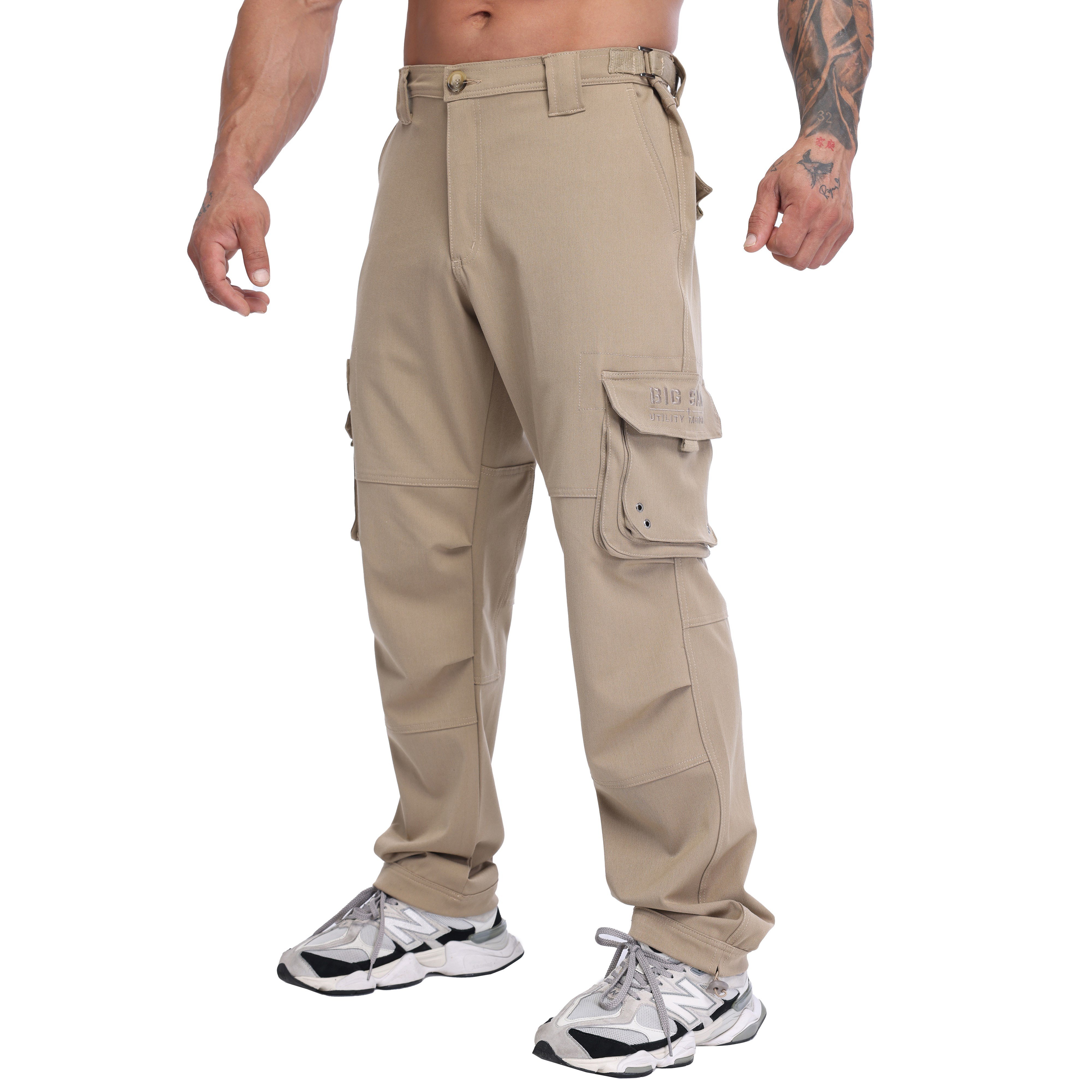 Men's Relaxed-Fit, Technical Fabric Cargo Pants