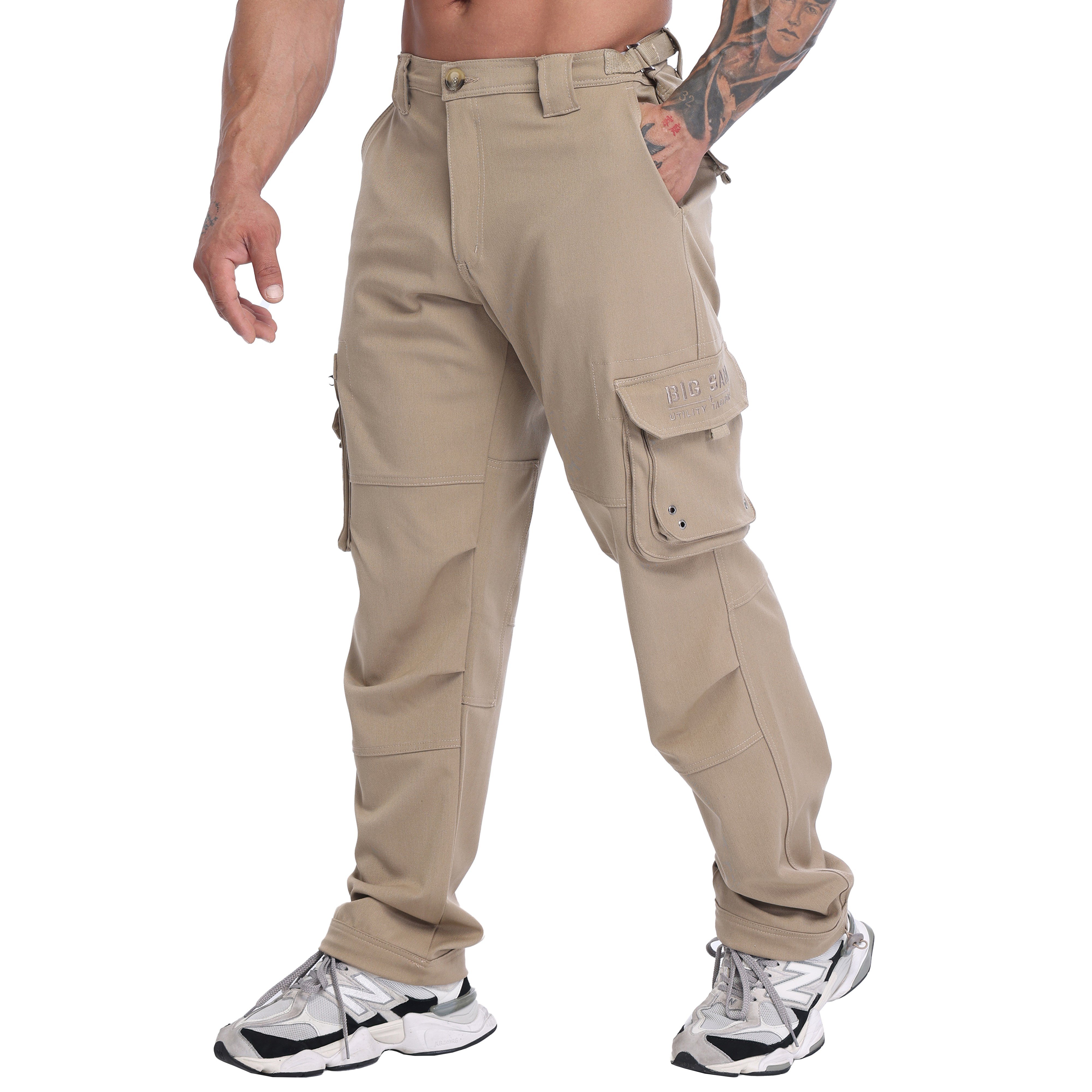 Men's Relaxed-Fit, Technical Fabric Cargo Pants