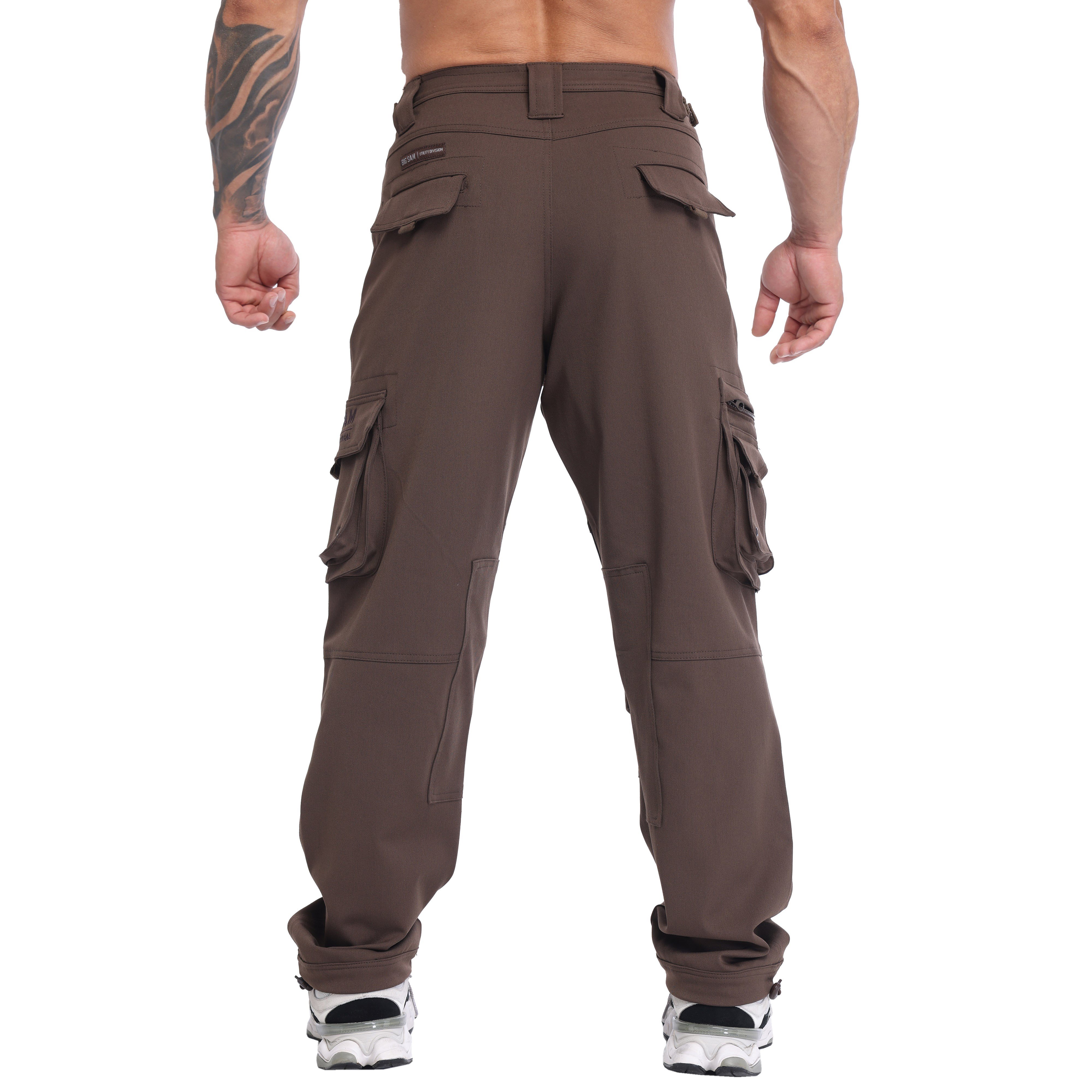Men's Relaxed-Fit, Technical Fabric Cargo Pants