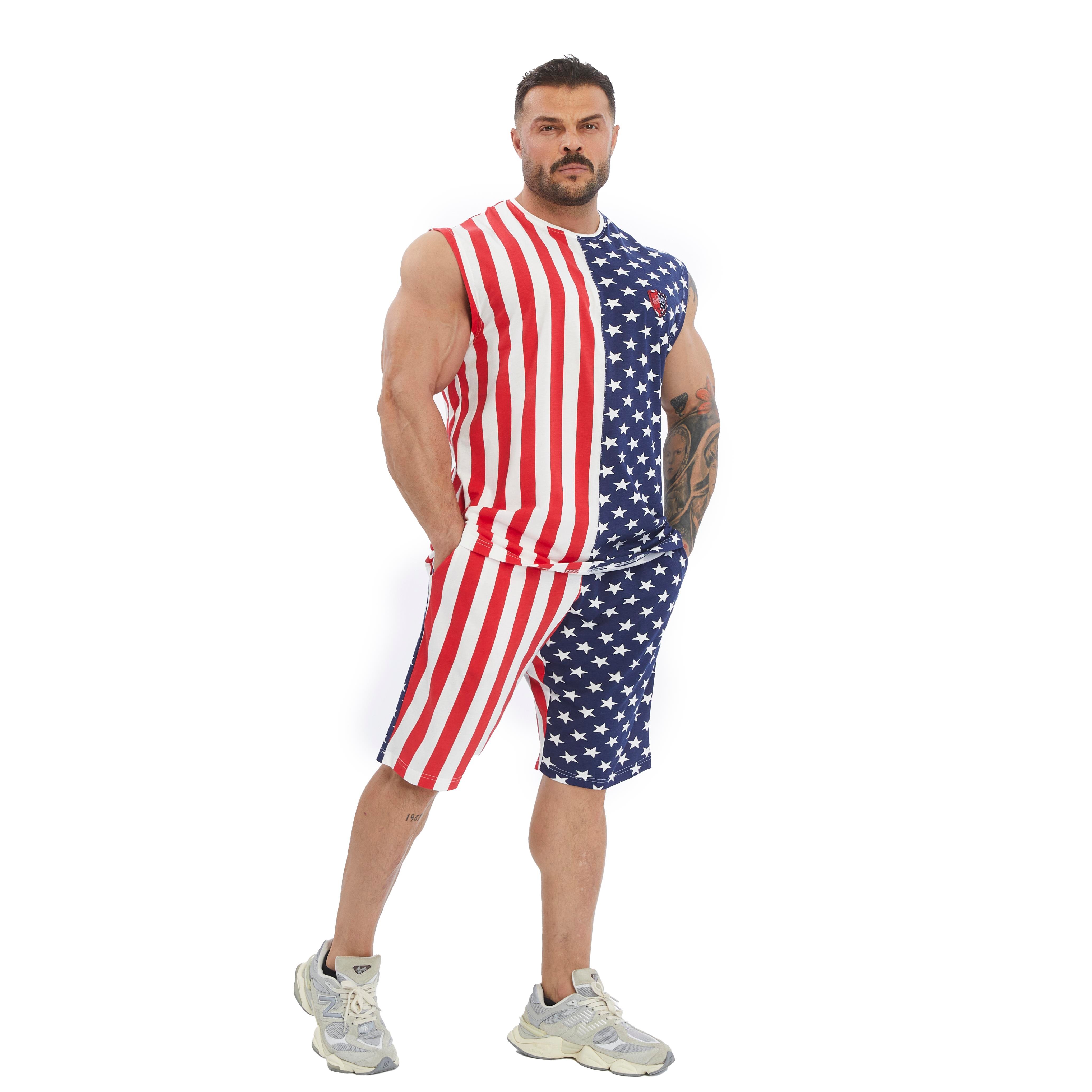 Men's Sleeveless T-shirt Cotton Gym Tank Top