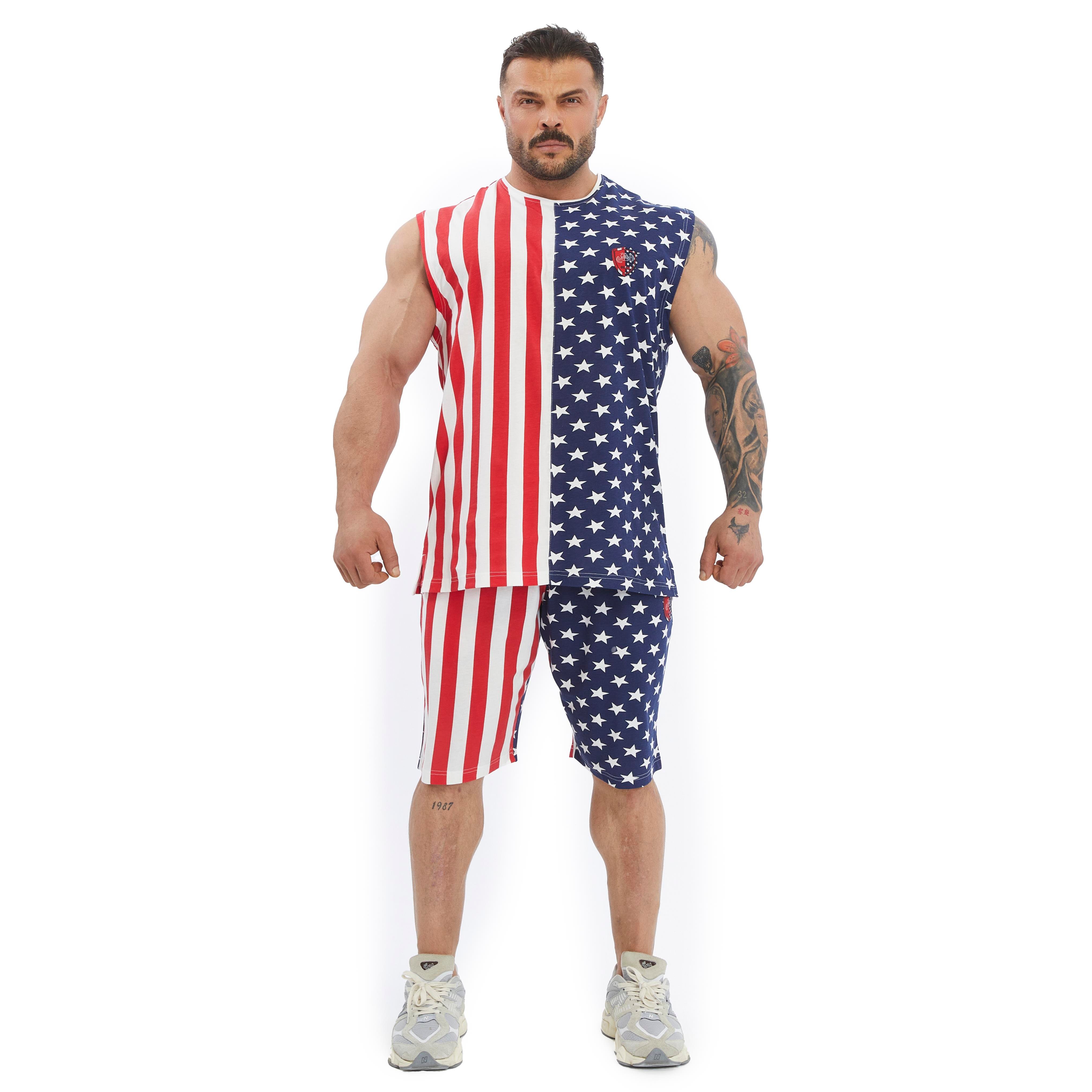 Men's Sleeveless T-shirt Cotton Gym Tank Top