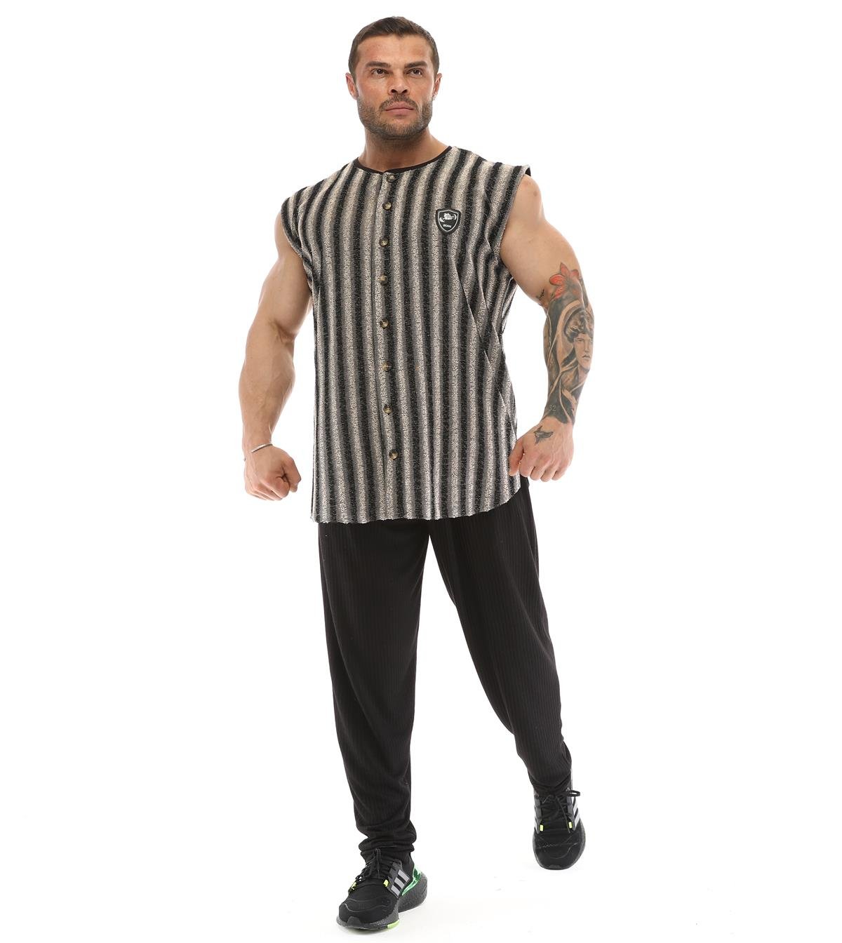 Men's Sleeveless Towel Gym Shirt
