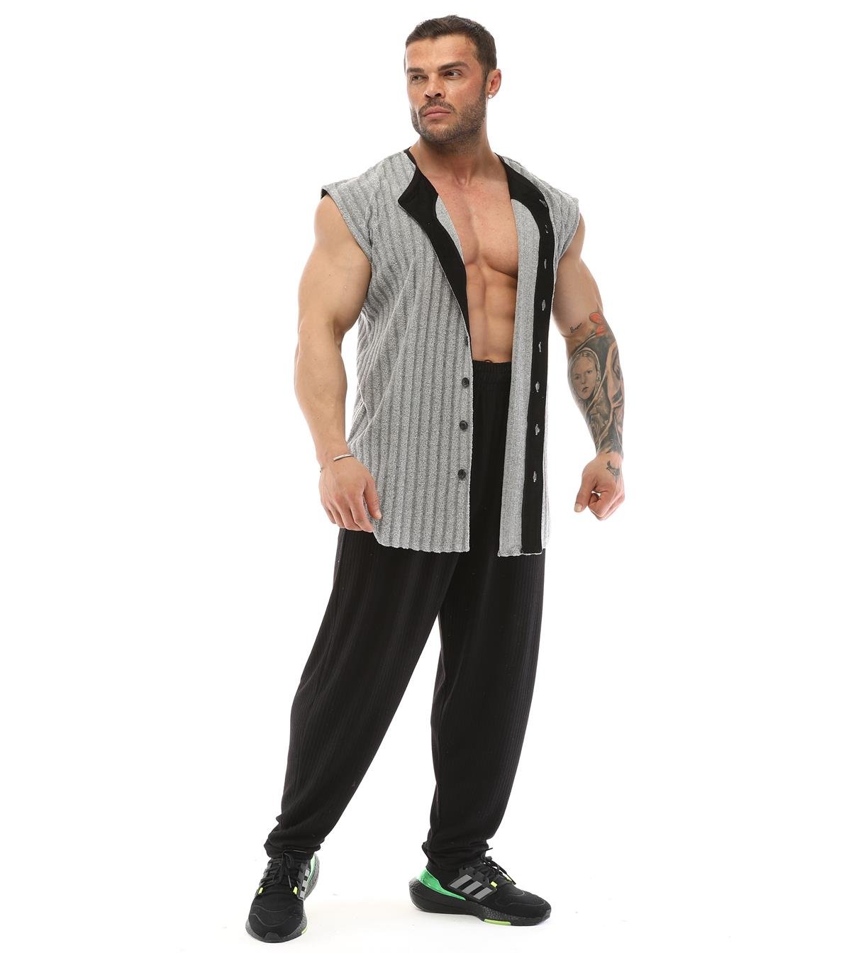 Men's Sleeveless Towel Gym Shirt