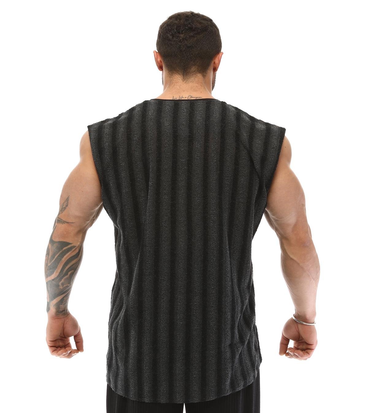 Men's Sleeveless Towel Gym Shirt