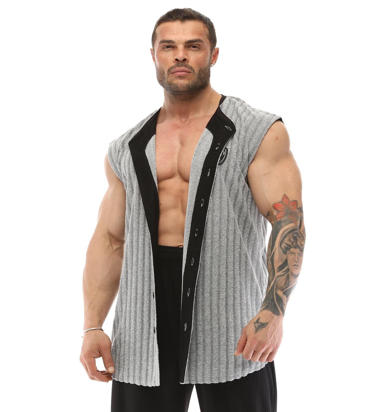 Men's Sleeveless Towel Gym Shirt