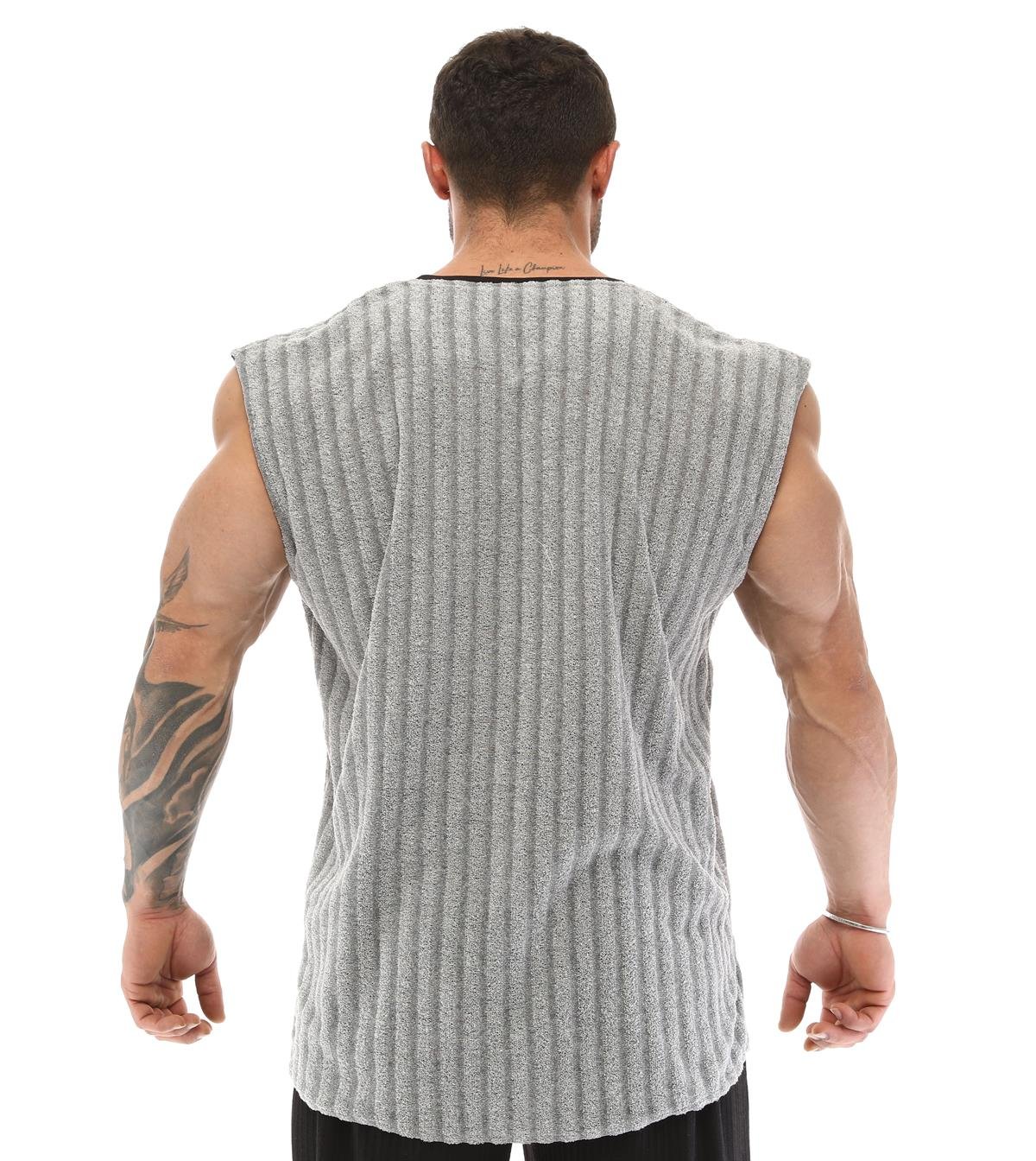Men's Sleeveless Towel Gym Shirt