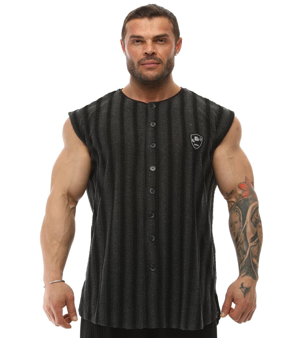 Men's Sleeveless Towel Gym Shirt