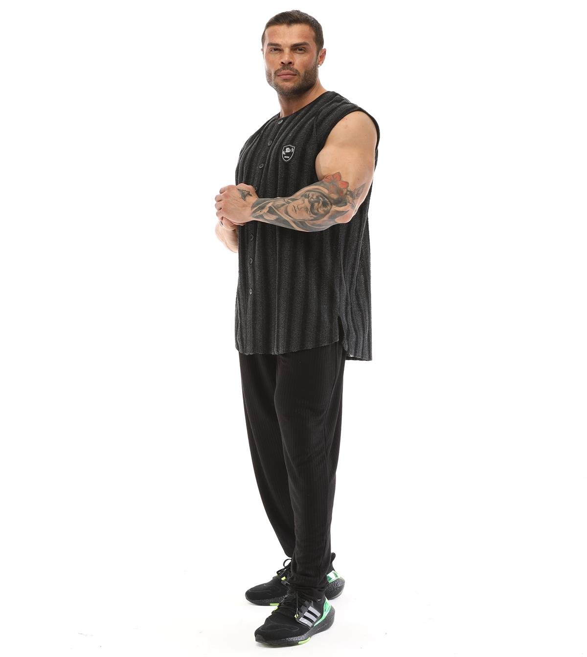 Men's Sleeveless Towel Gym Shirt
