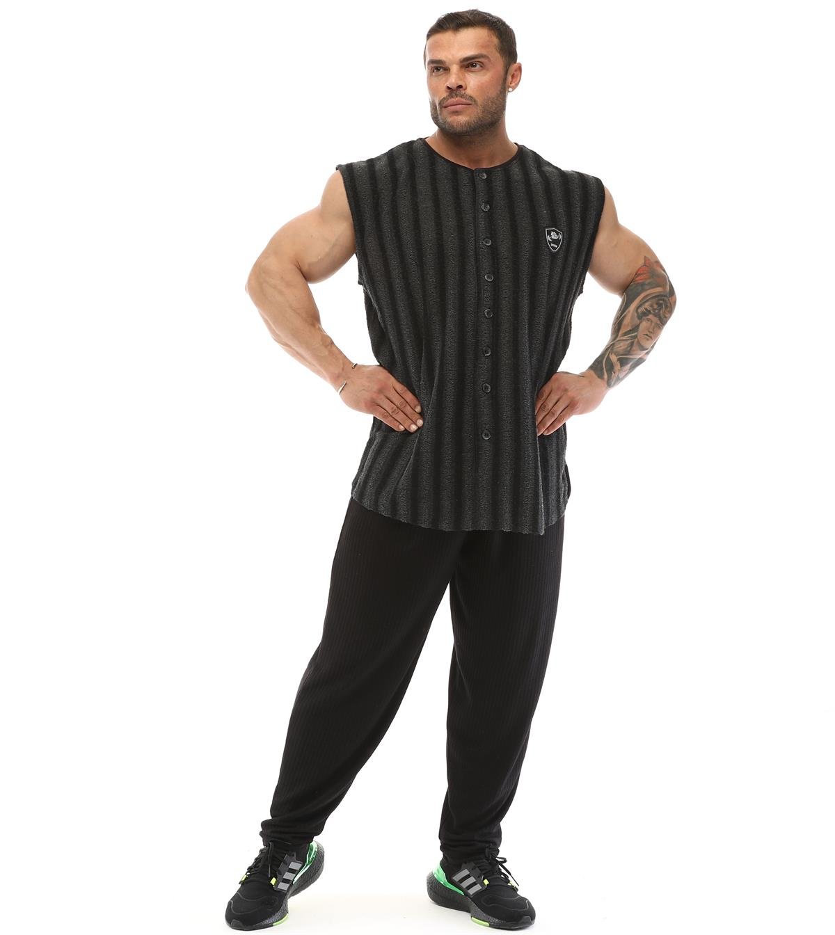 Men's Sleeveless Towel Gym Shirt