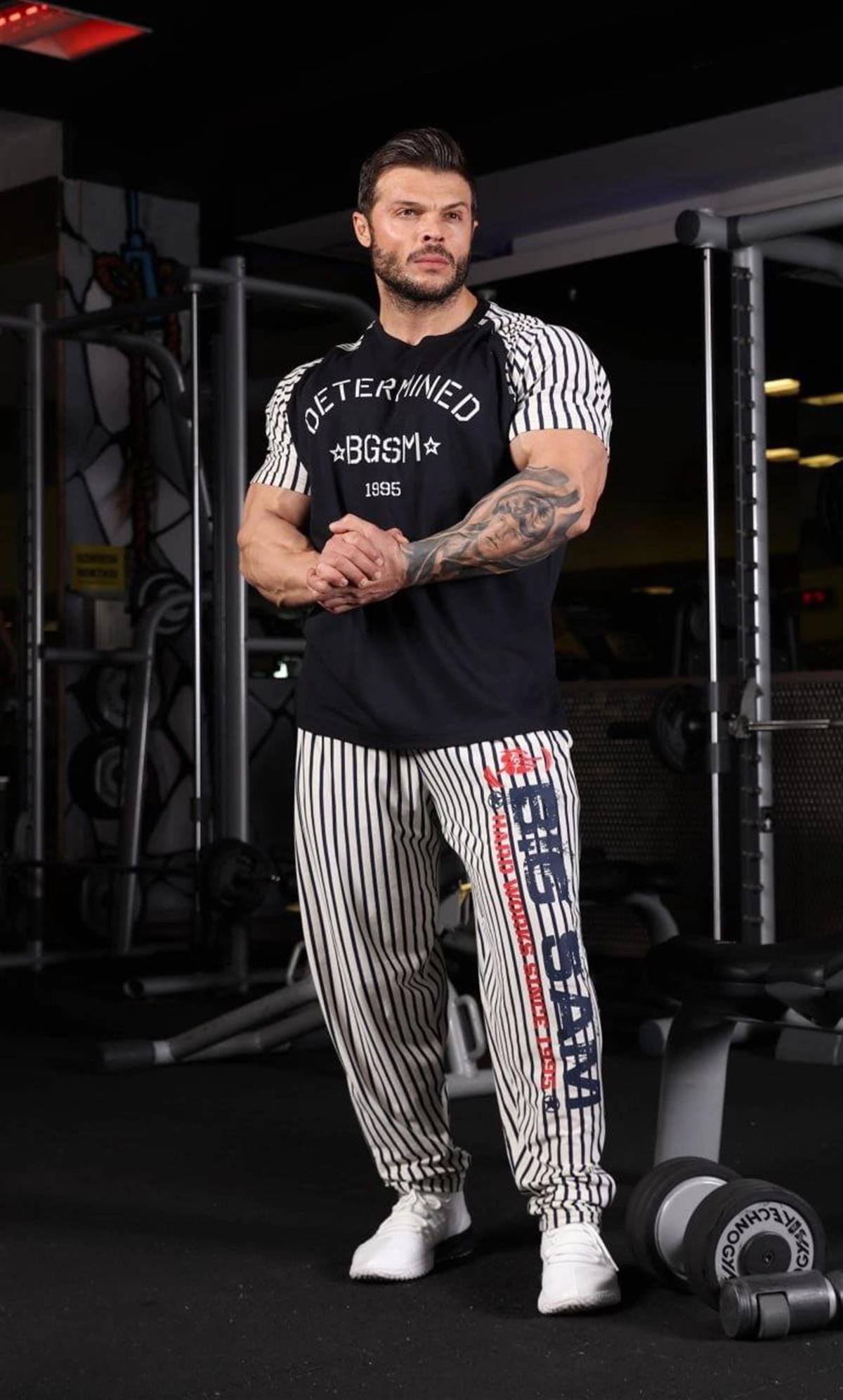 Men's Stripped Exclusive Rag Top T-shirt