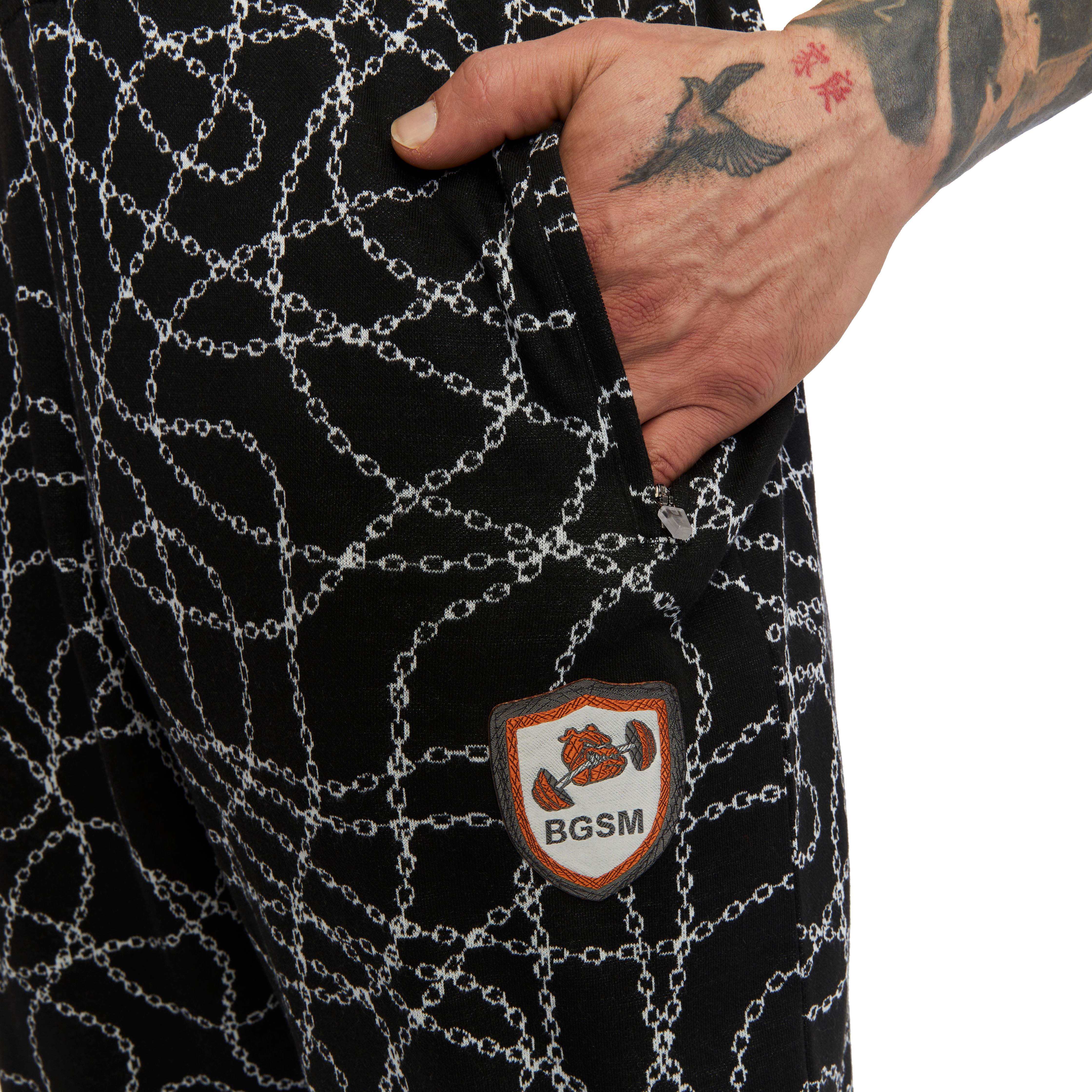 Men's Tapered Fit Sweatpants with Zippered Pockets