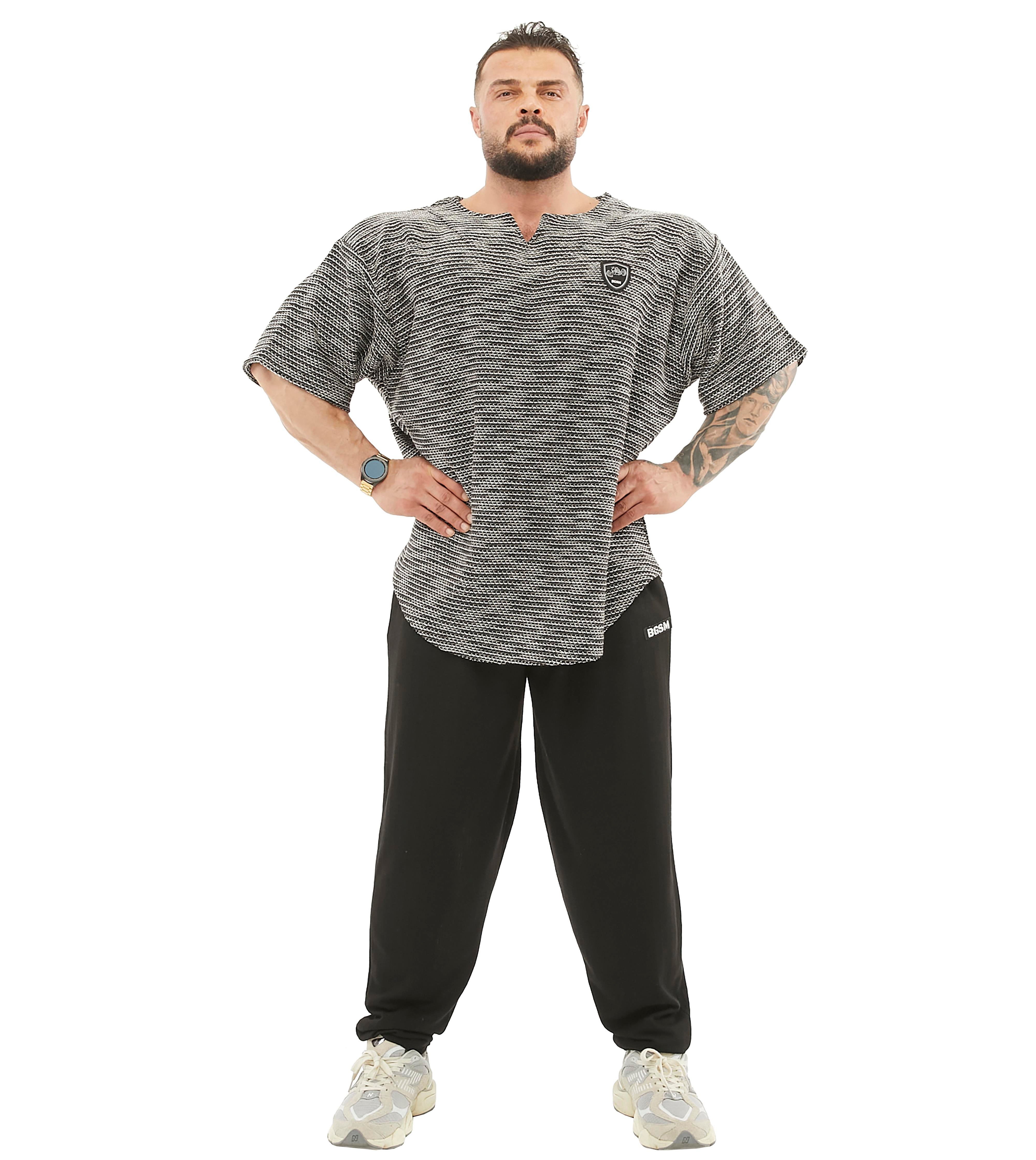 Men's Textured Knitted Oversize Rag Top T-shirt