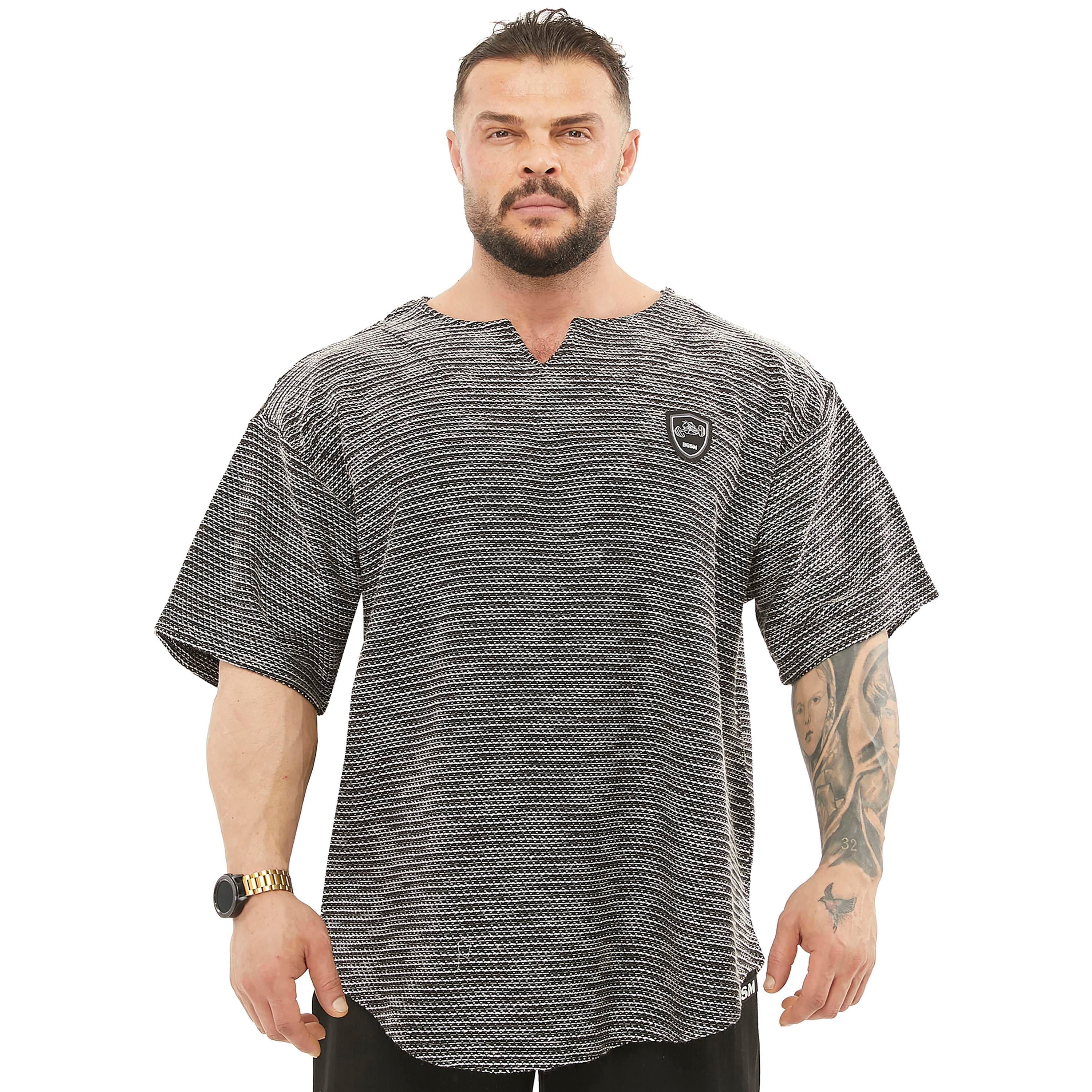 Men's Textured Knitted Oversize Rag Top T-shirt