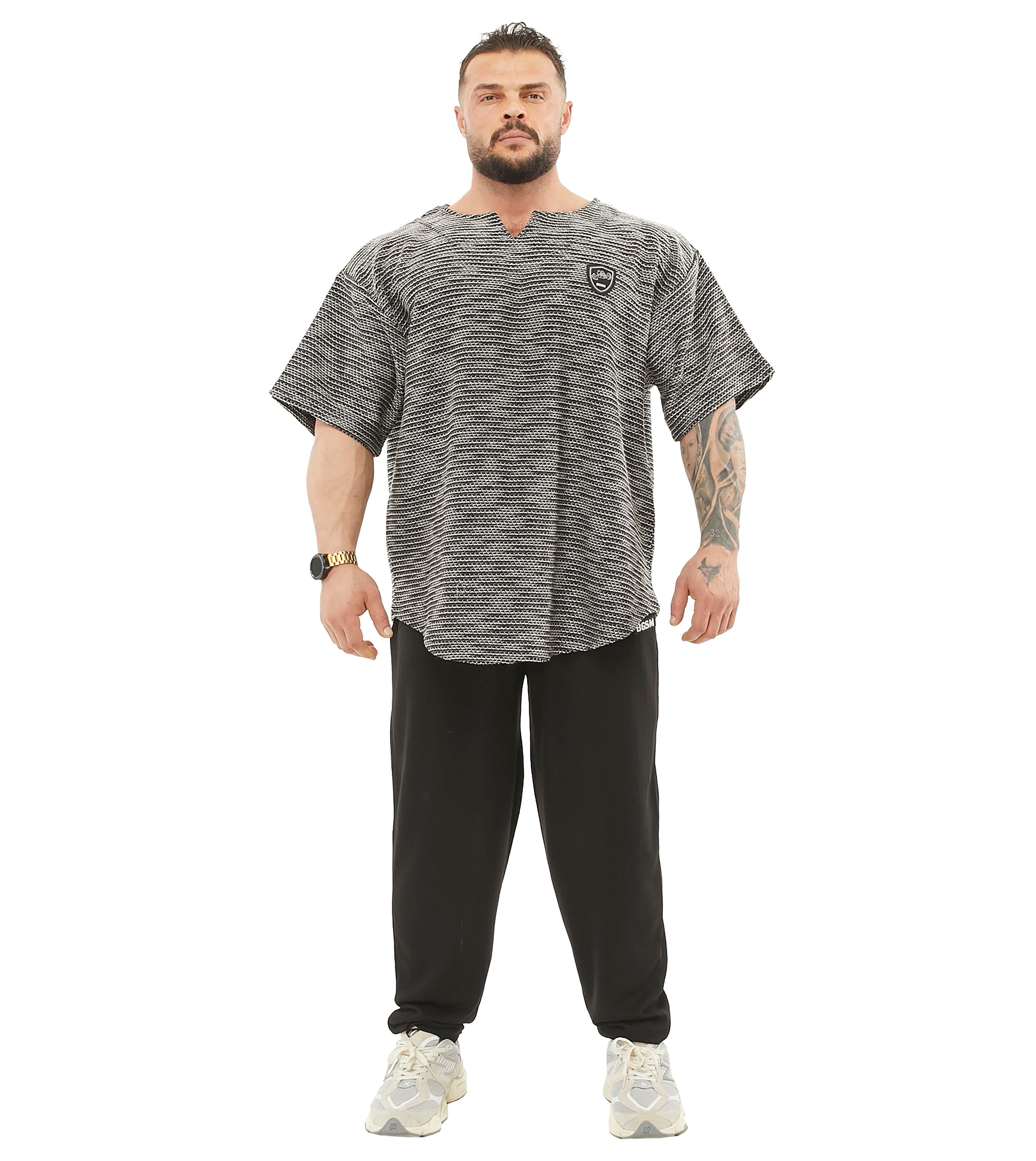 Men's Textured Knitted Oversize Rag Top T-shirt