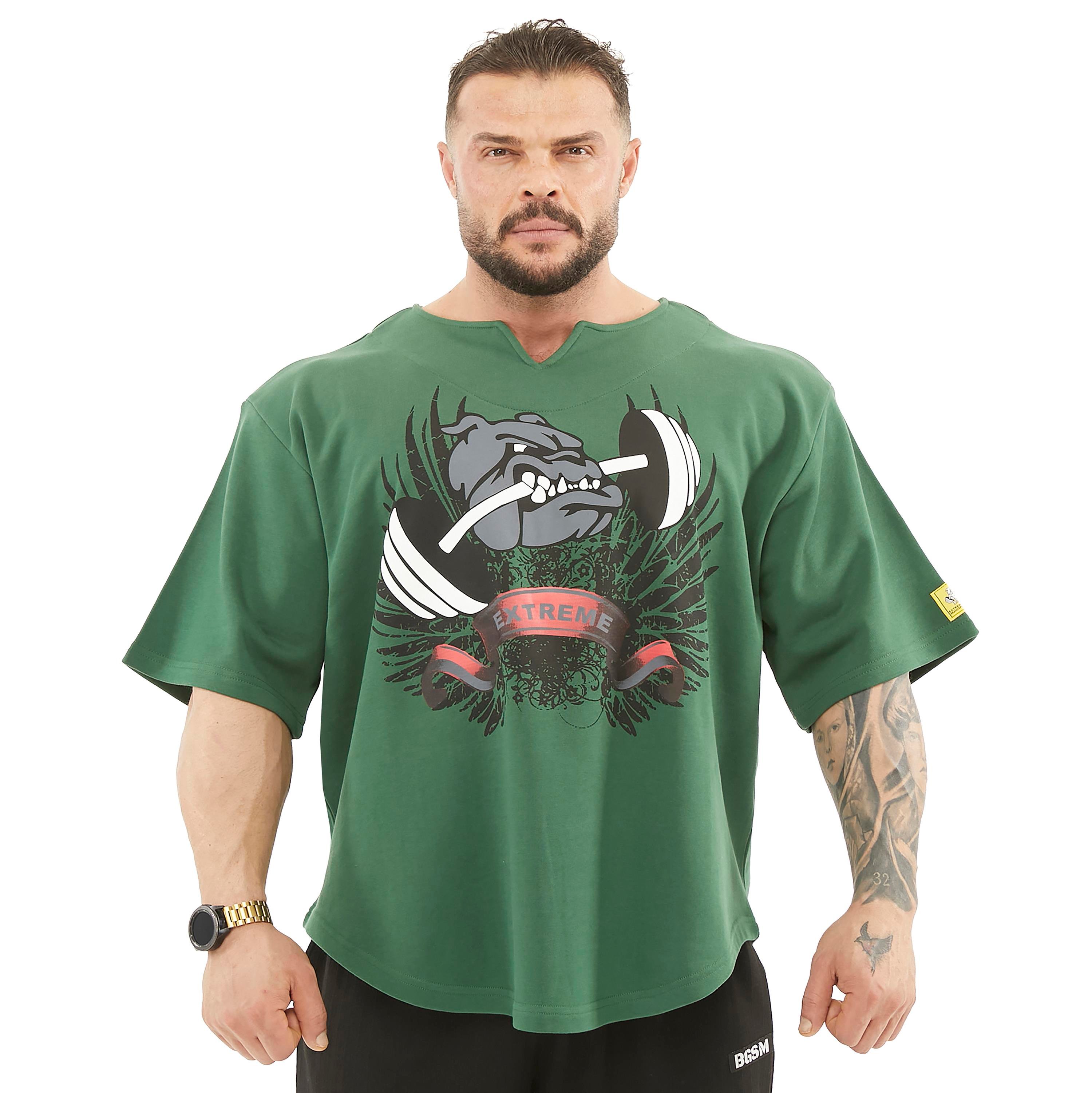 Men's Thick Fabric Wide Cut Rag Top T-shirt 