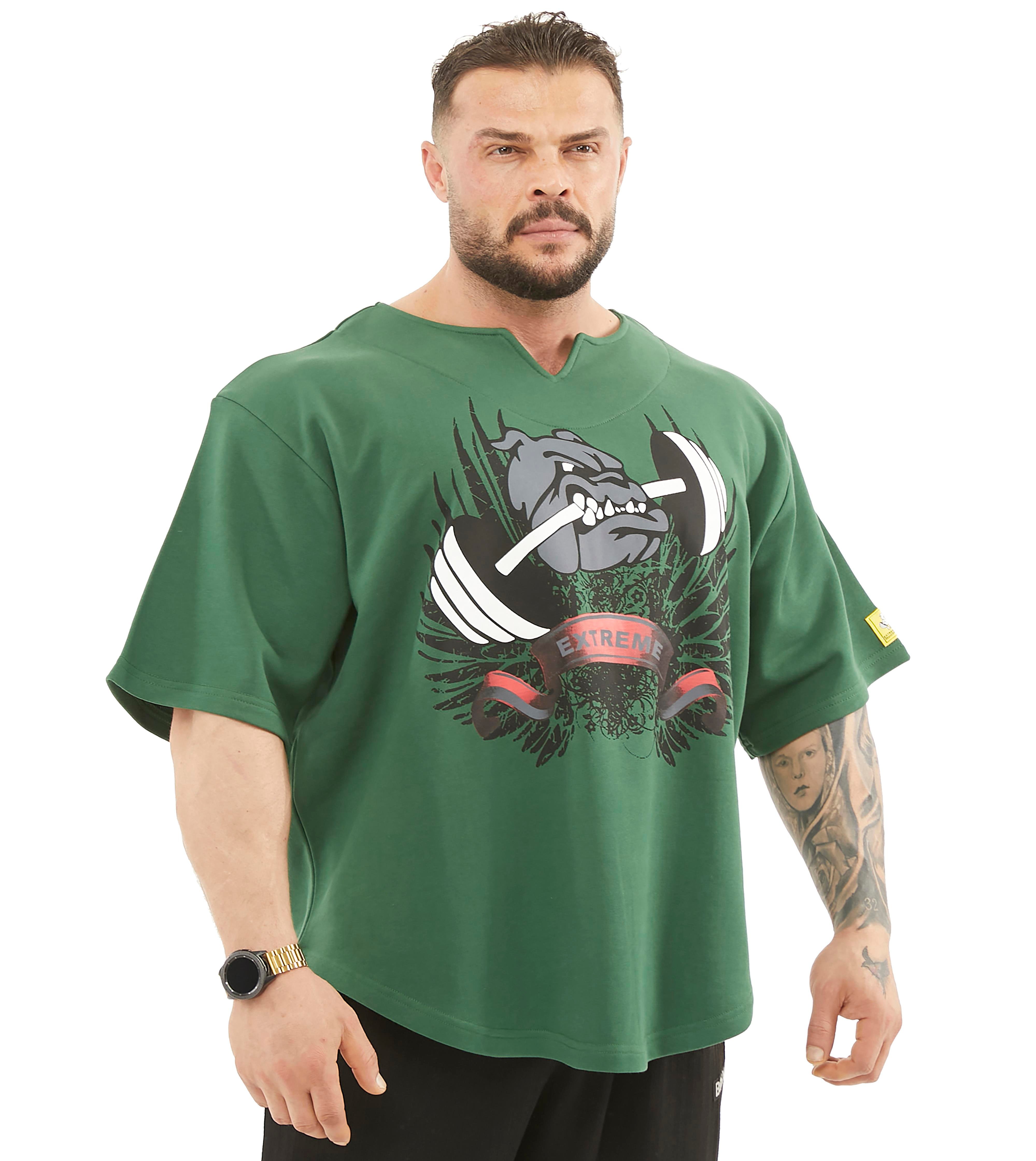 Men's Thick Fabric Wide Cut Rag Top T-shirt 