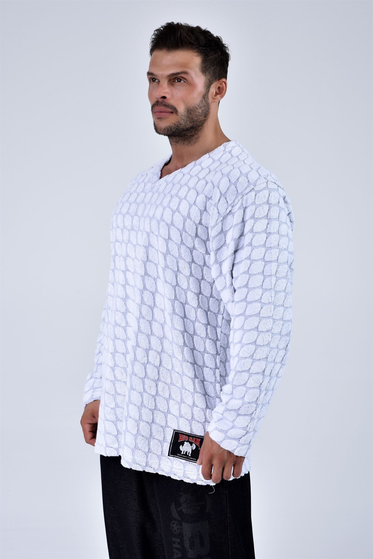 Men's Towel V-Neck Sweatshirt