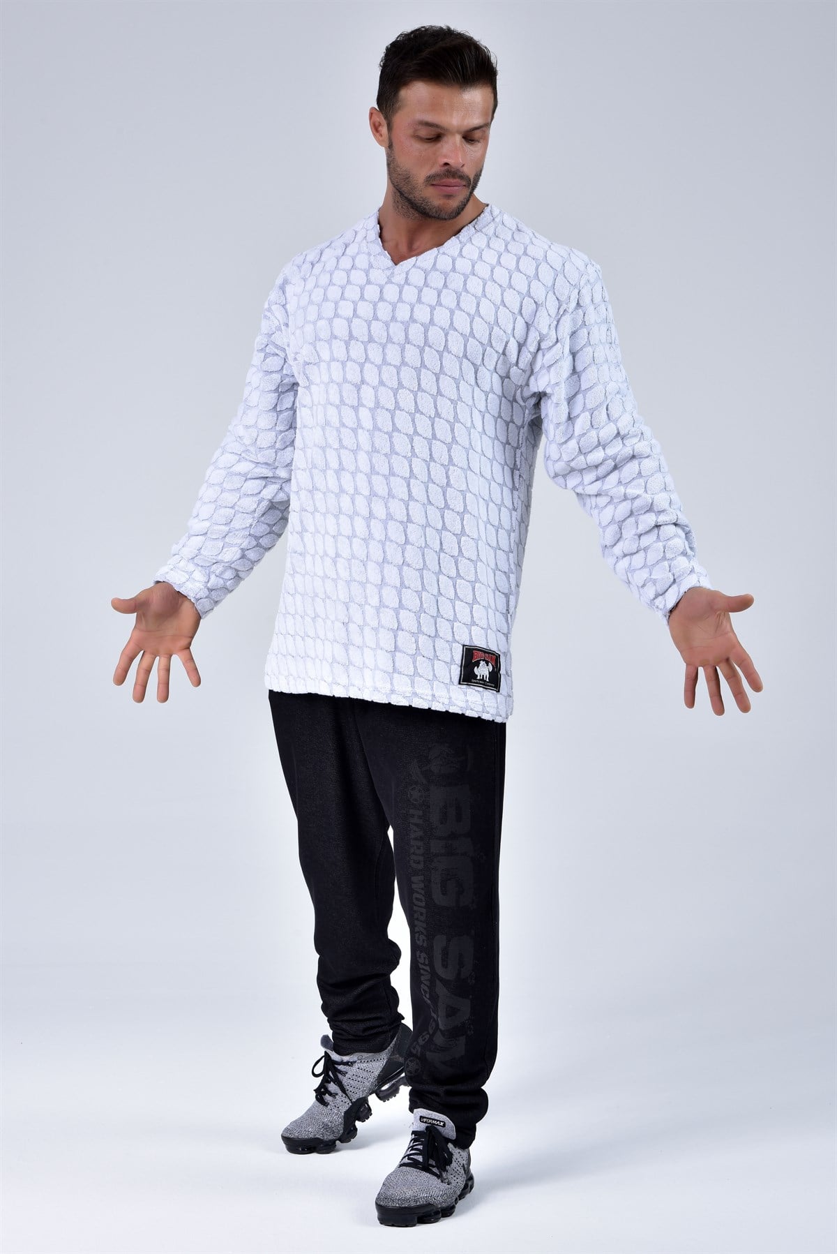Men's Towel V-Neck Sweatshirt