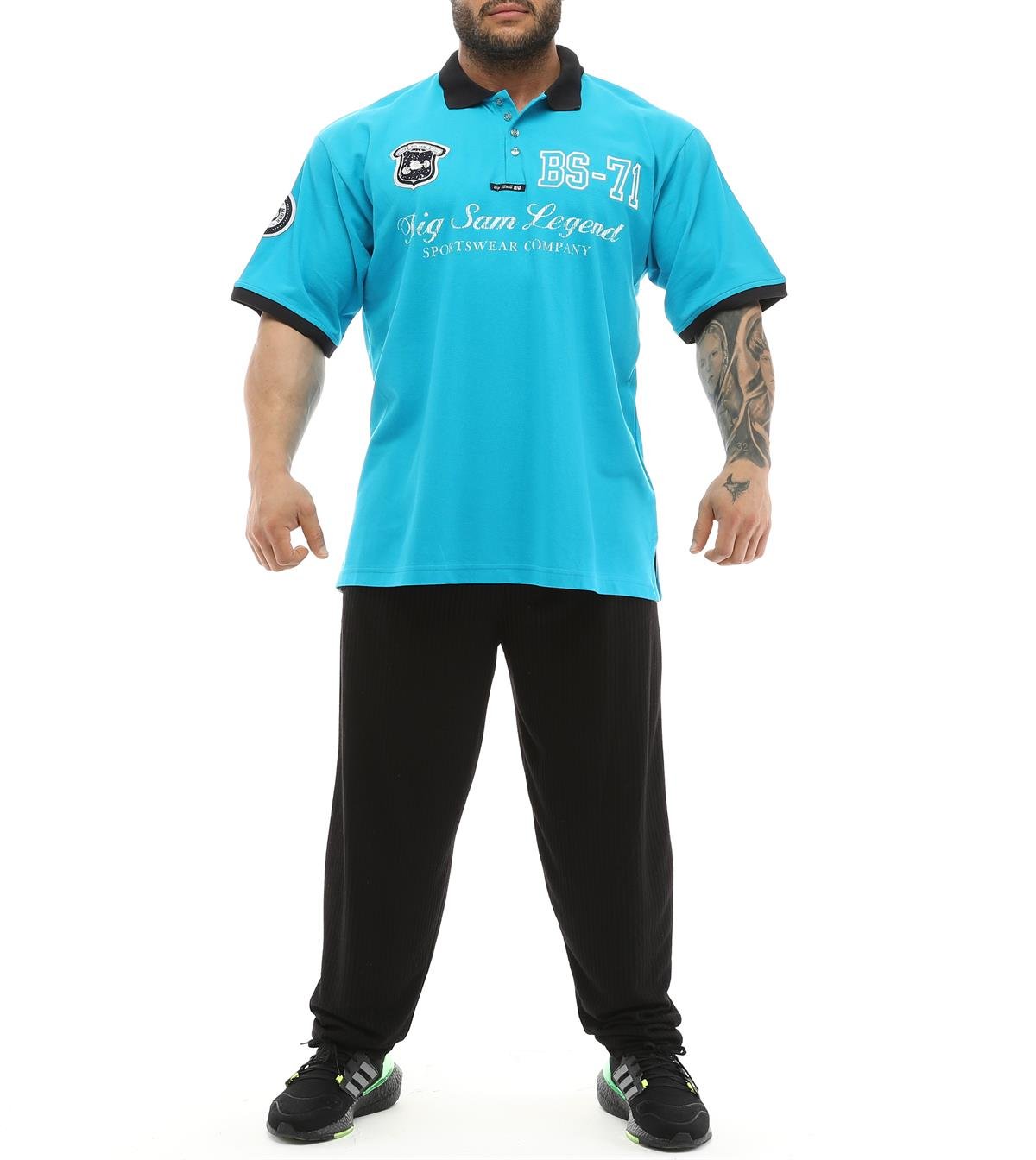Men's Turquoise Polo T-shirt