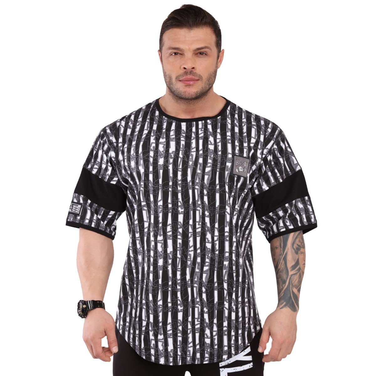 Mesh Bodybuilding Rag Top Tee 3291