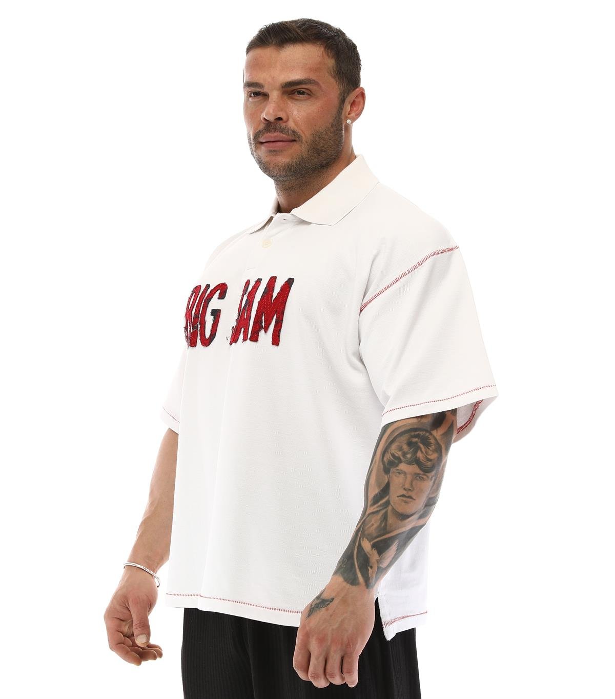 Oversize Cotton Polo T-shirt