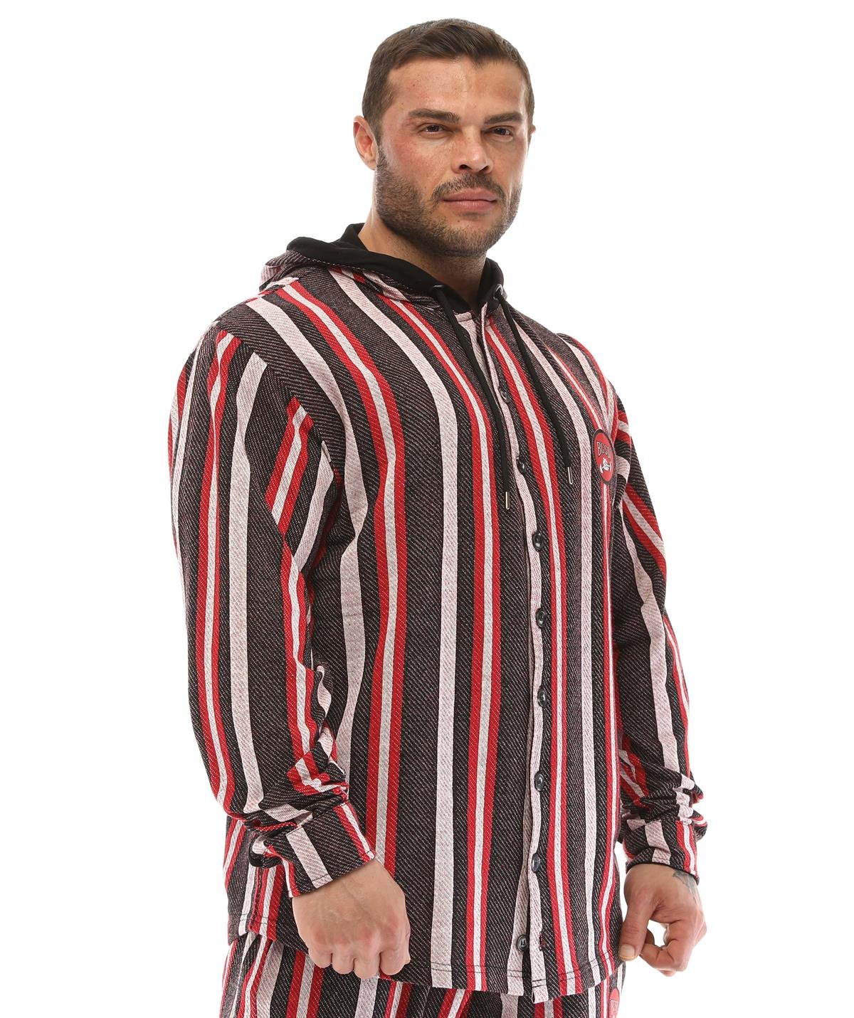 Oversize Hooded Long Sleeve Shirt