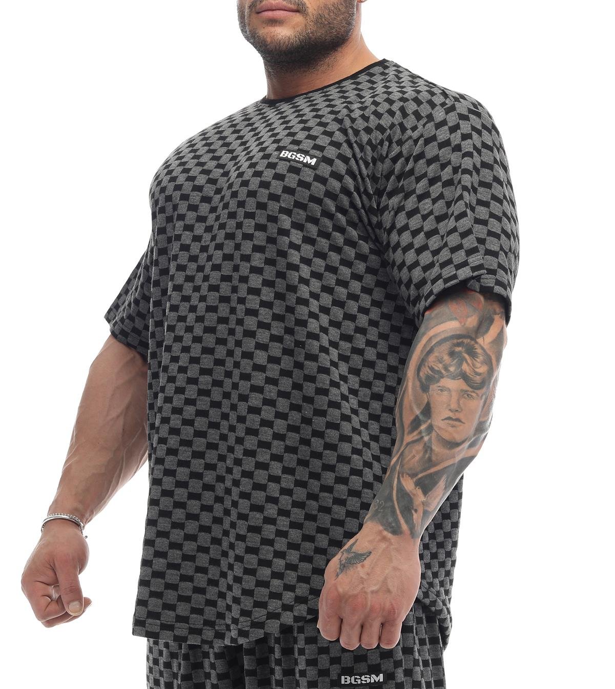 Oversize Plaid Design Rag Top