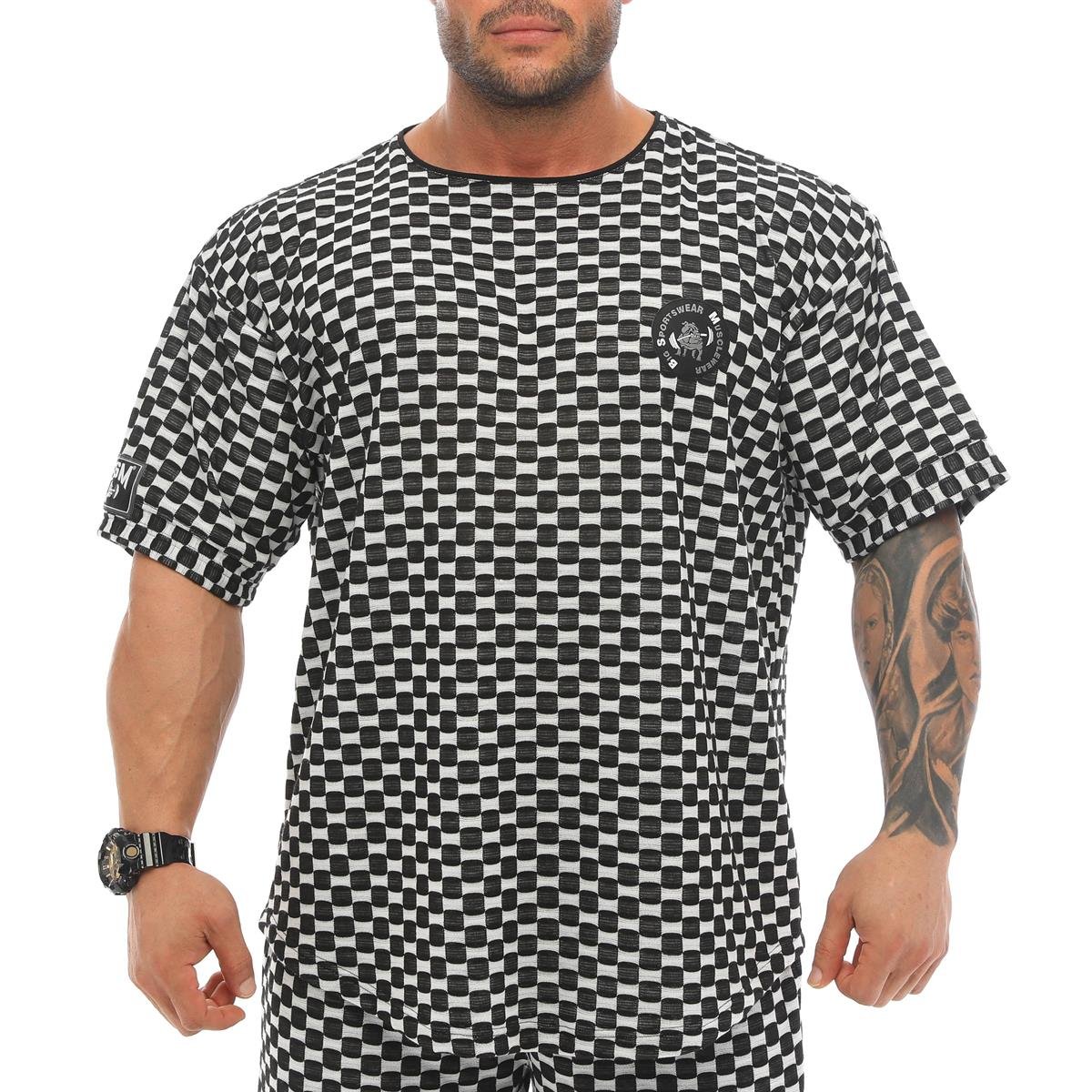 Oversize Plaid Design Rag Top