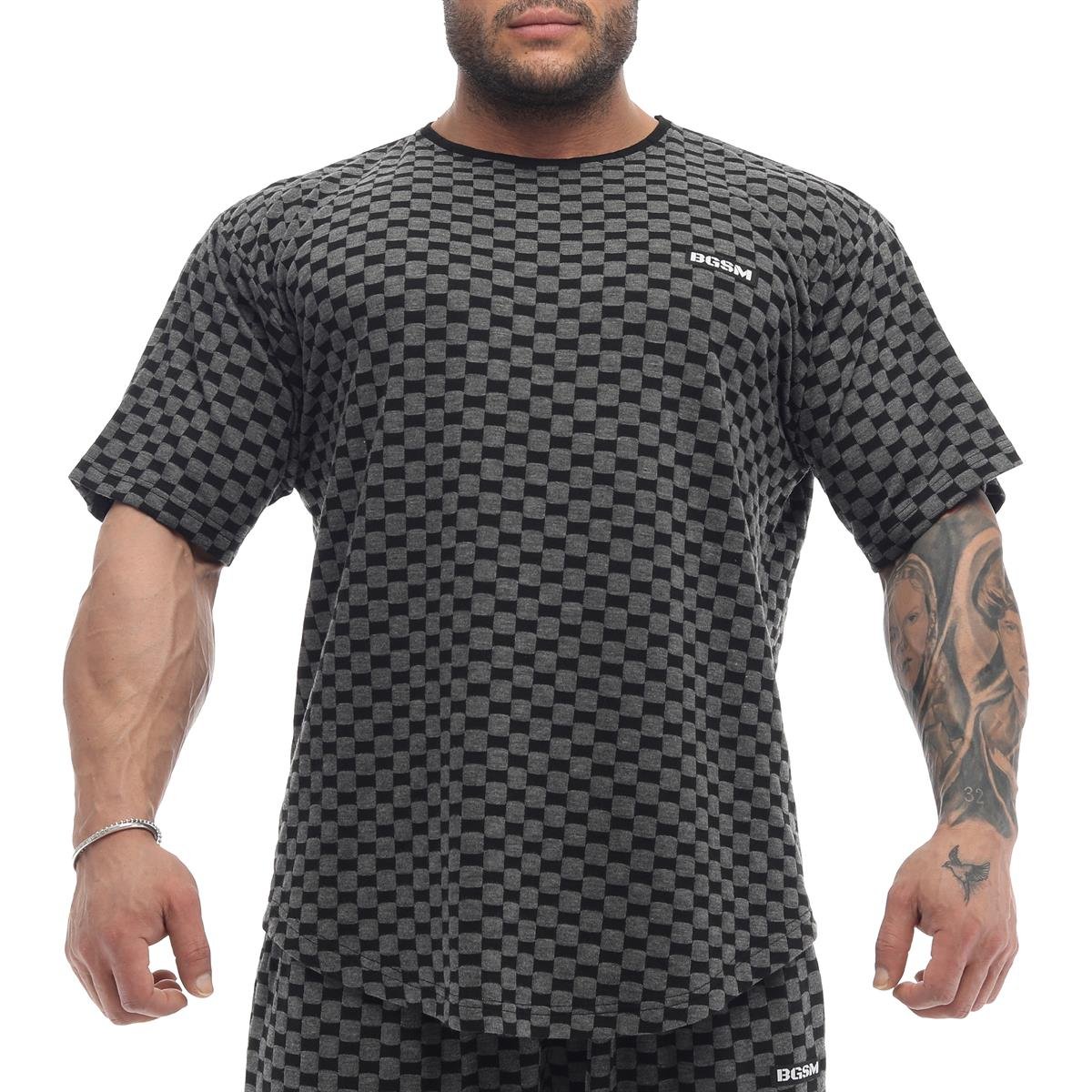 Oversize Plaid Design Rag Top