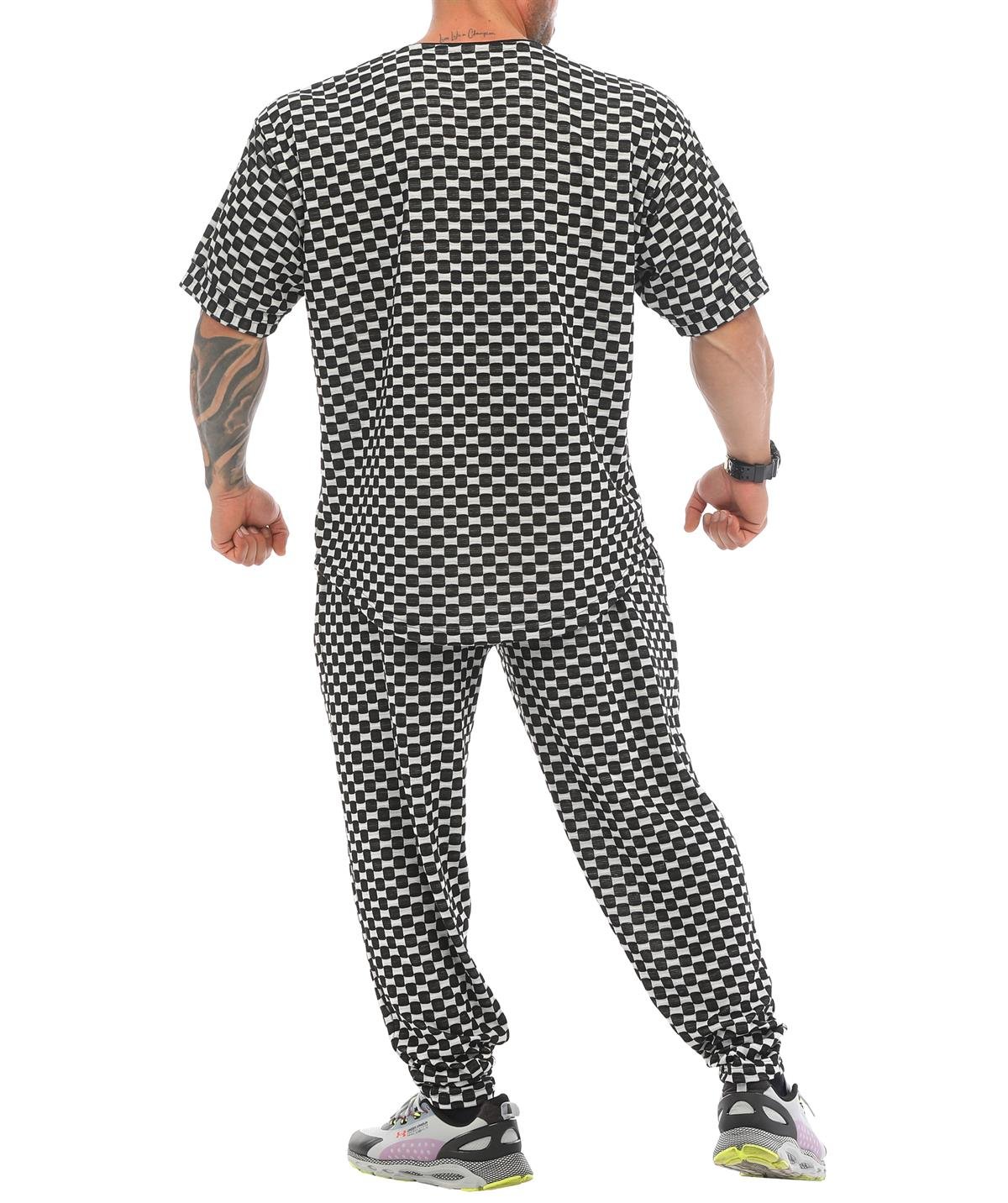 Oversize Plaid Design Rag Top