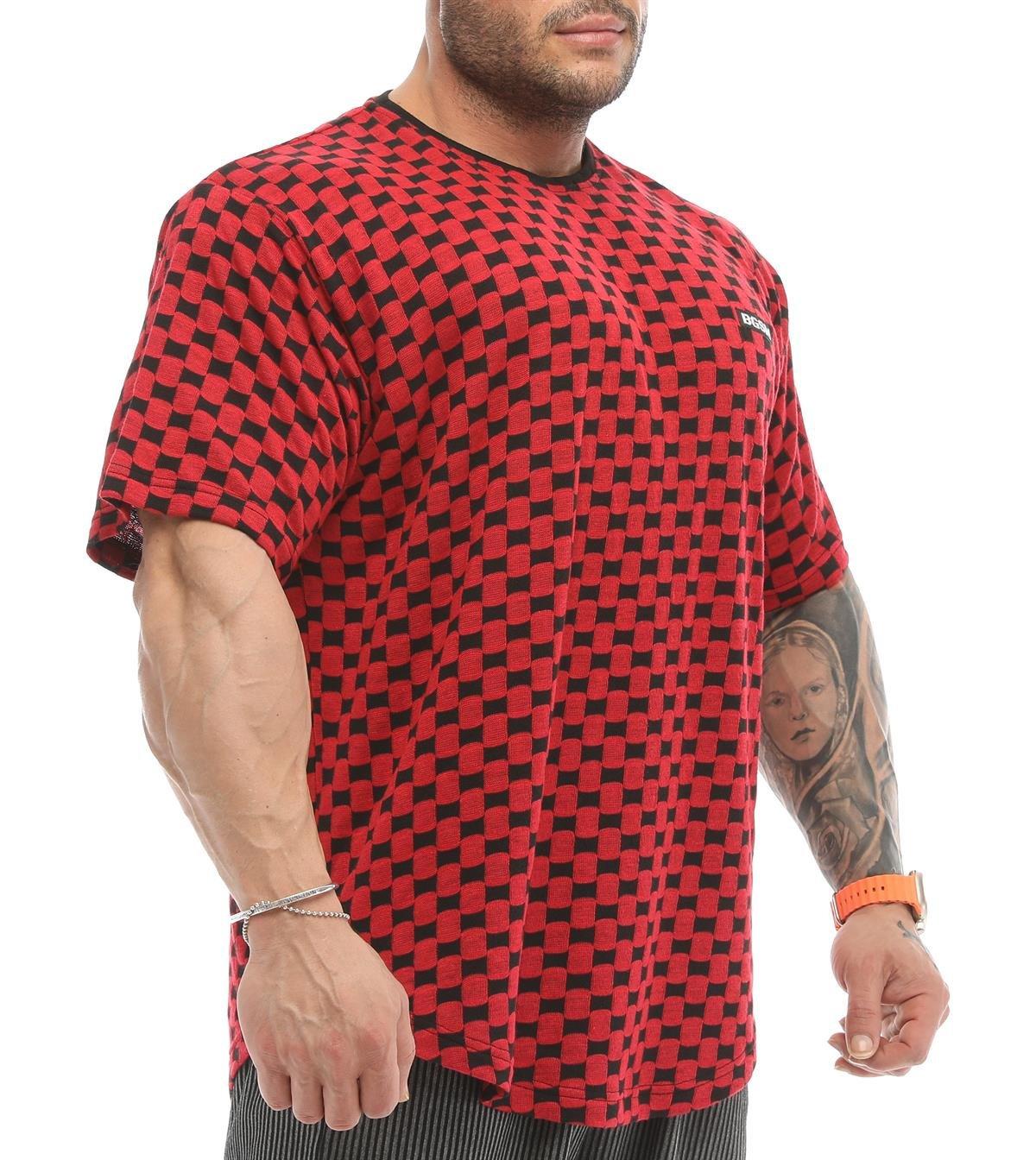 Oversize Plaid Design Rag Top