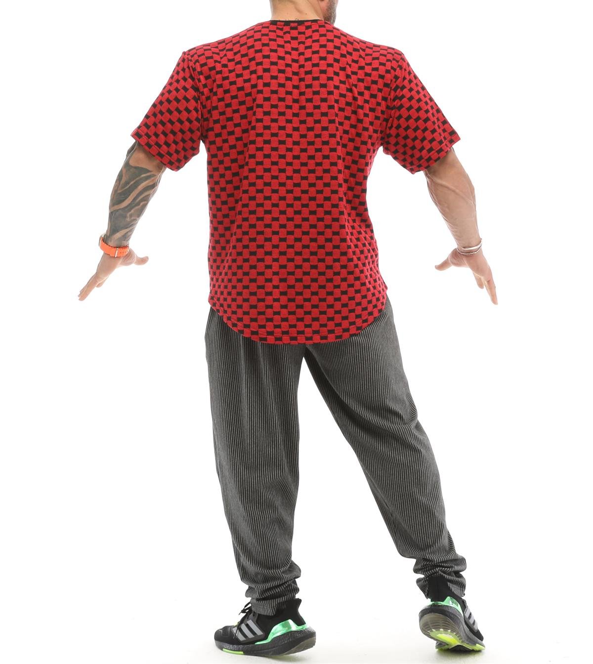 Oversize Plaid Design Rag Top