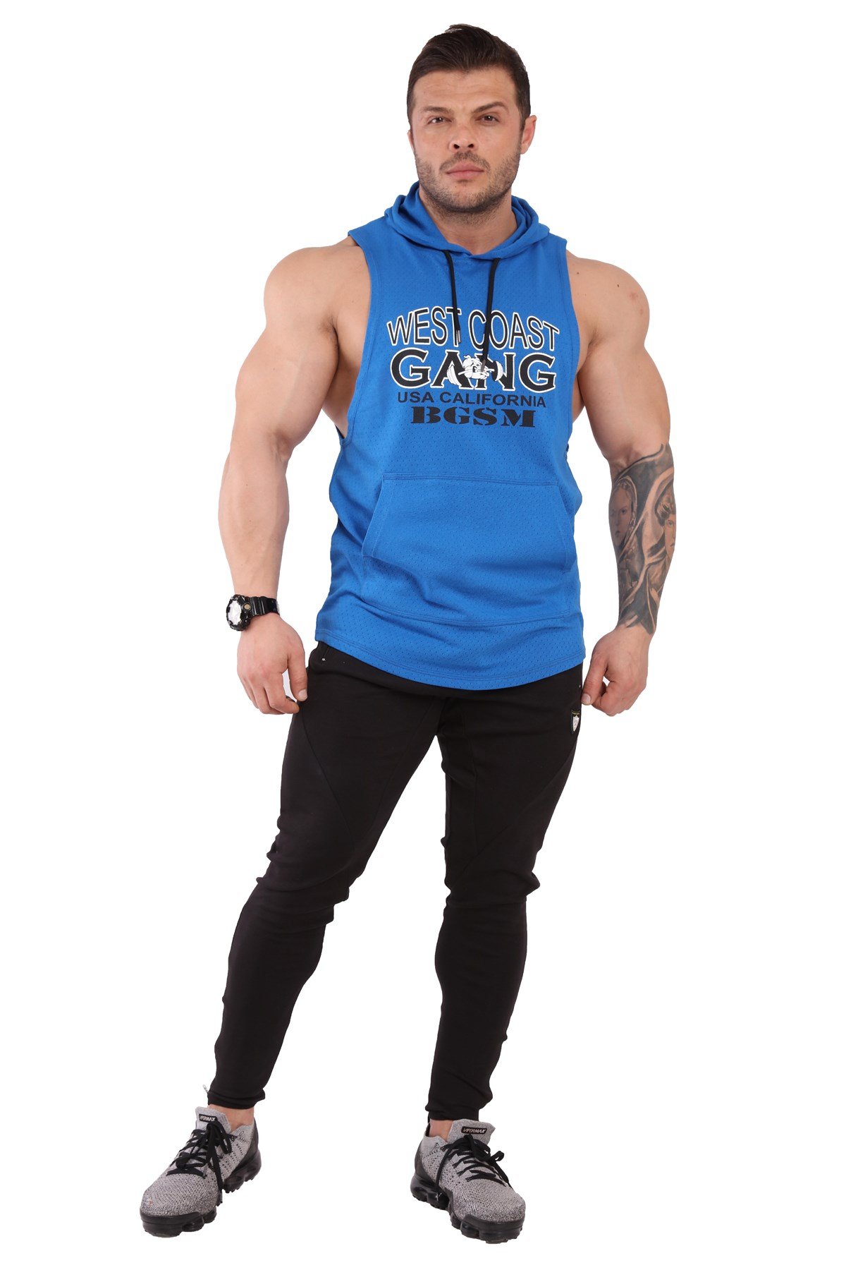 Sleeveless Hoodie Tank Top 2307