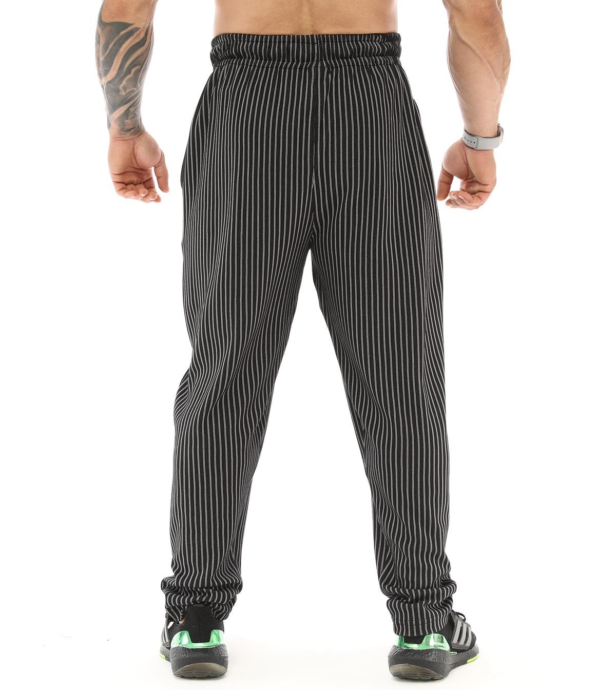 Stripped Baggy Body Pants 1193