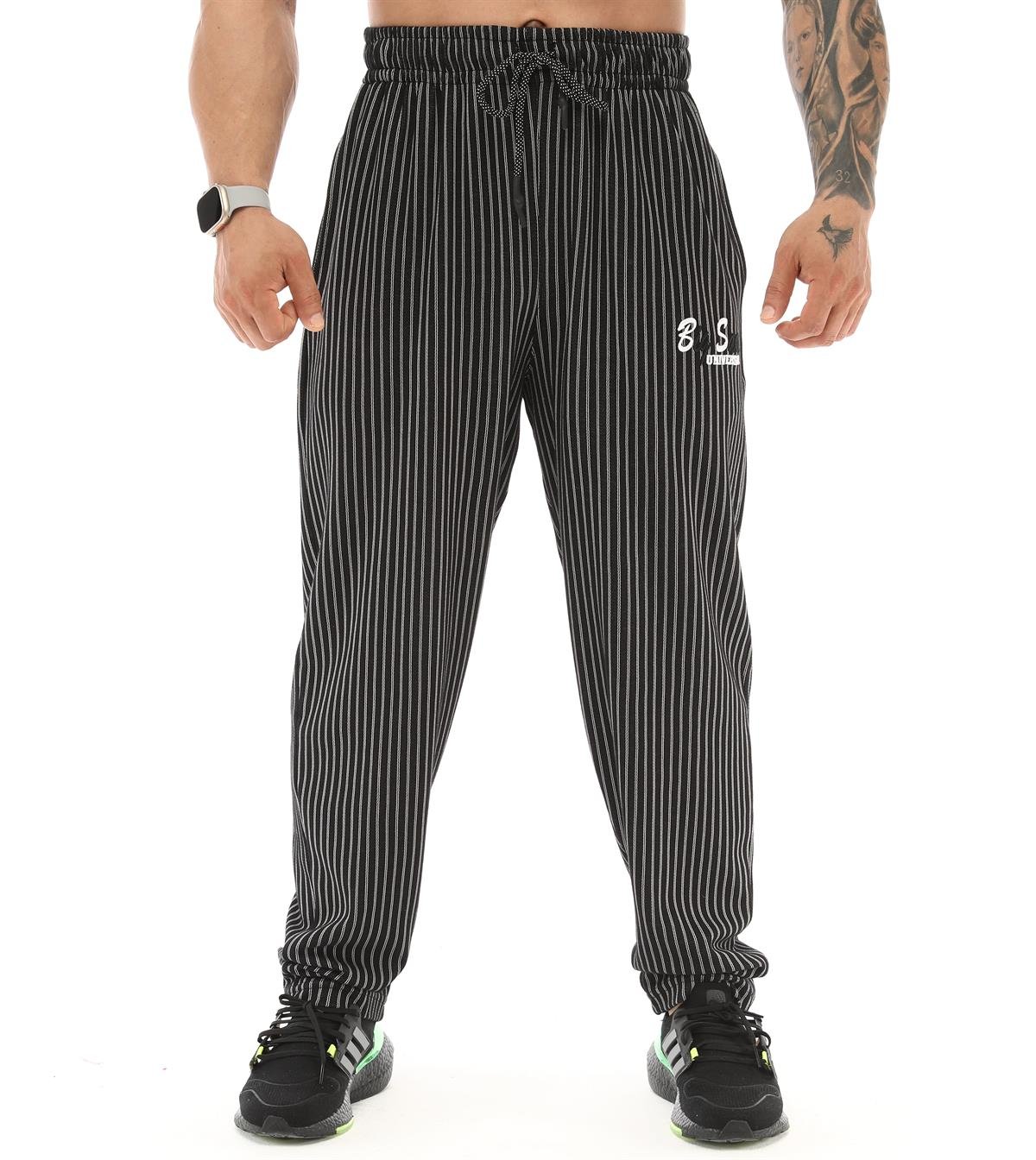 Stripped Baggy Body Pants 1193