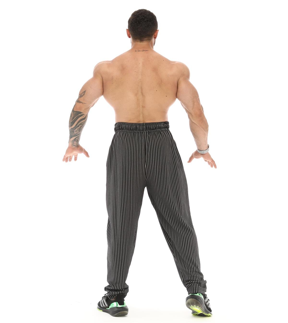 Stripped Baggy Body Pants 1193