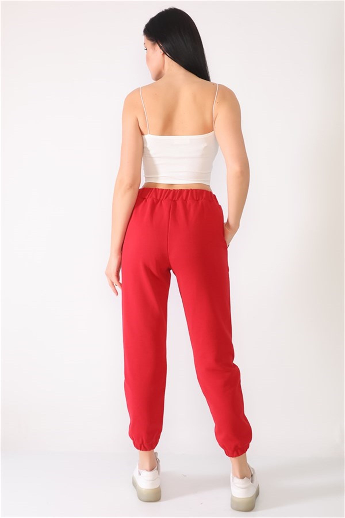 KIRMIZI JOGGER PANTOLON | curly
