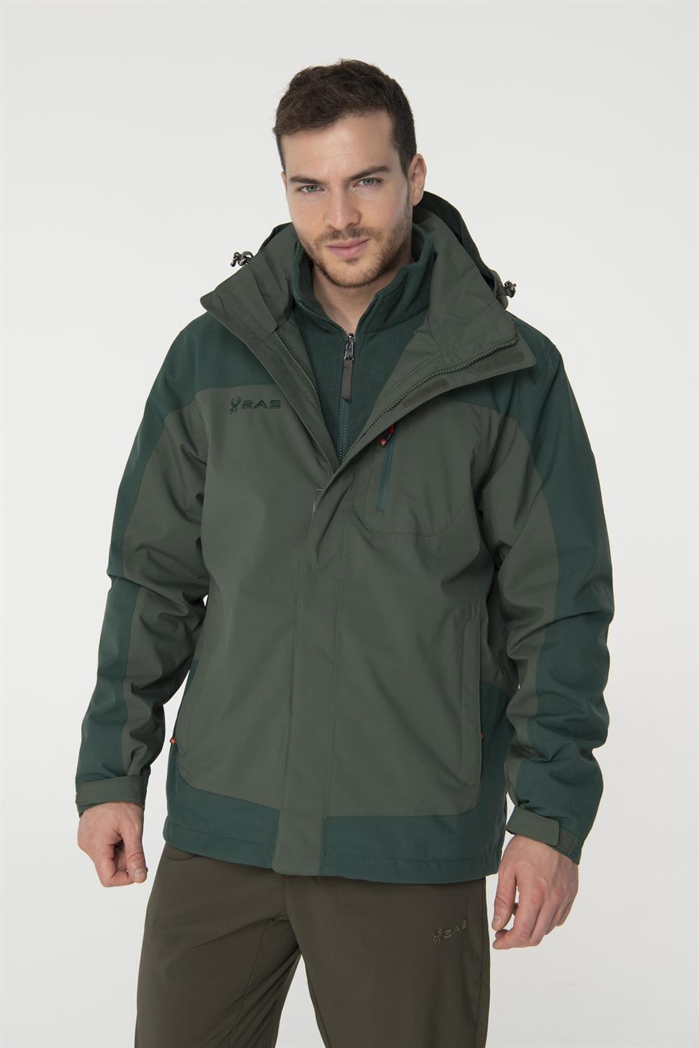 2As Elbruz 3in1 Jacket Man Green Erkek Ceket 2ASM010422YSL-0LG