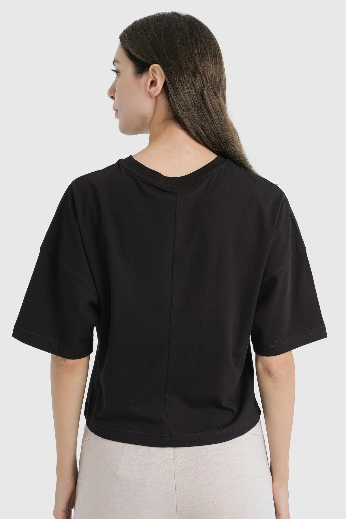 Air Life Kadın Crop Oversize Tişört 19116