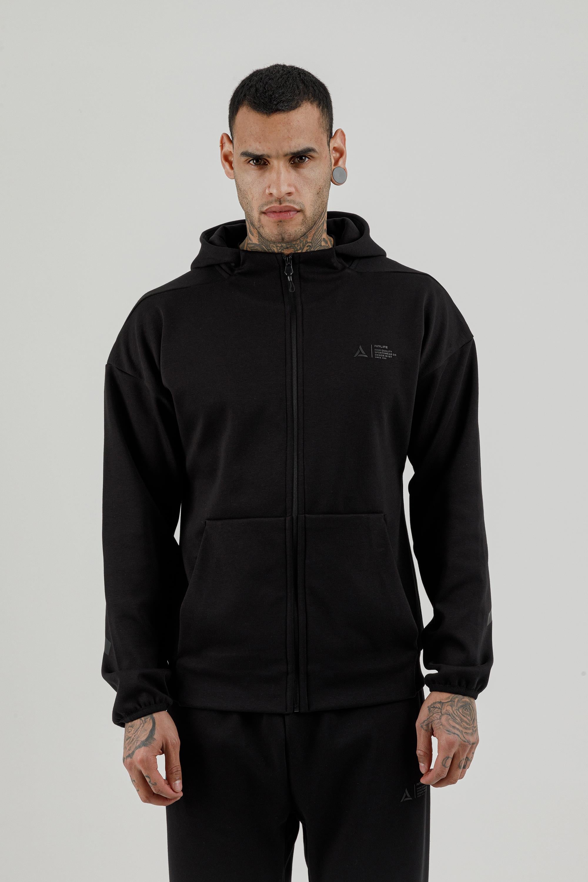 Air Life Tam Boy Fermuarlı Erkek Kapüşonlu Sw 180010