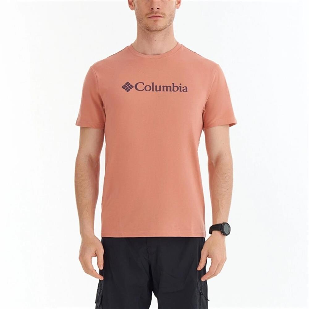Columbia Csc M Basic Big Logo Brushed Ss Tee Erkek Tişört